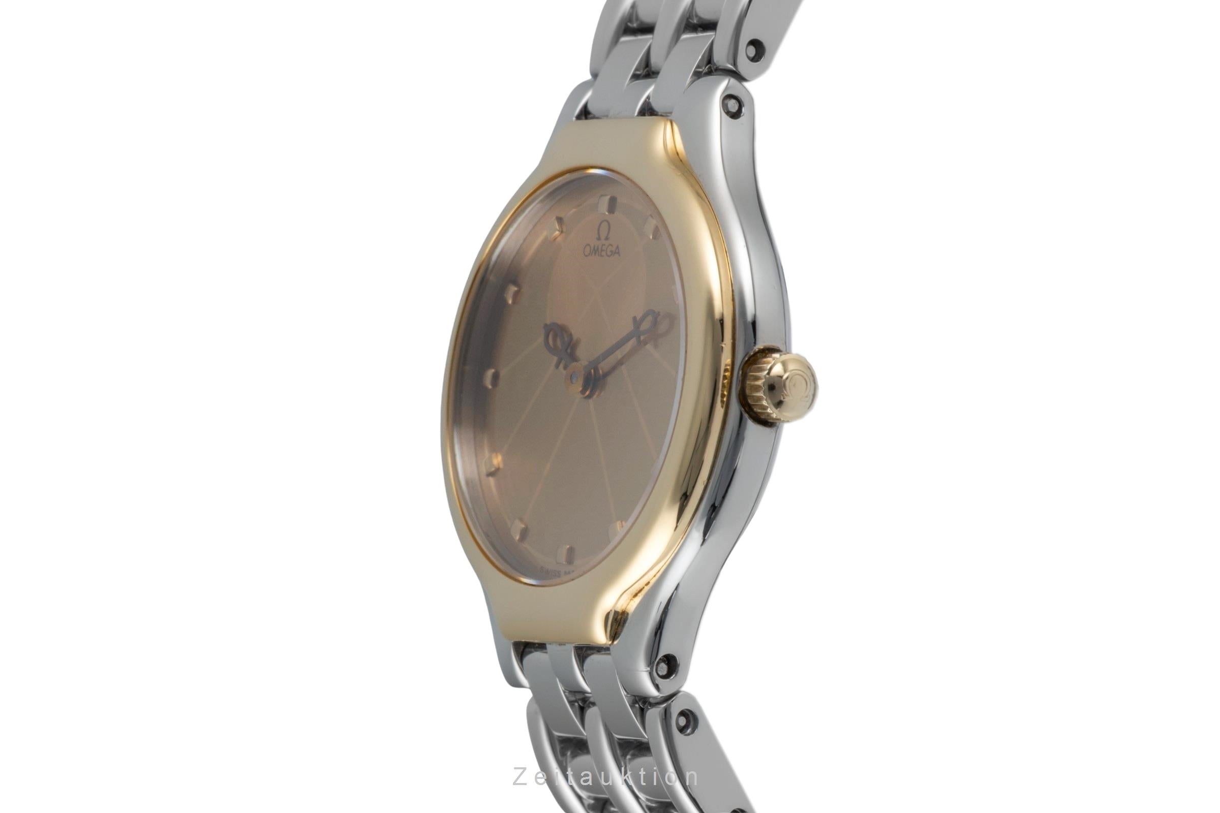 Omega De Ville steel / gold quartz women's watch 795.0901 Vintage  [2600076]