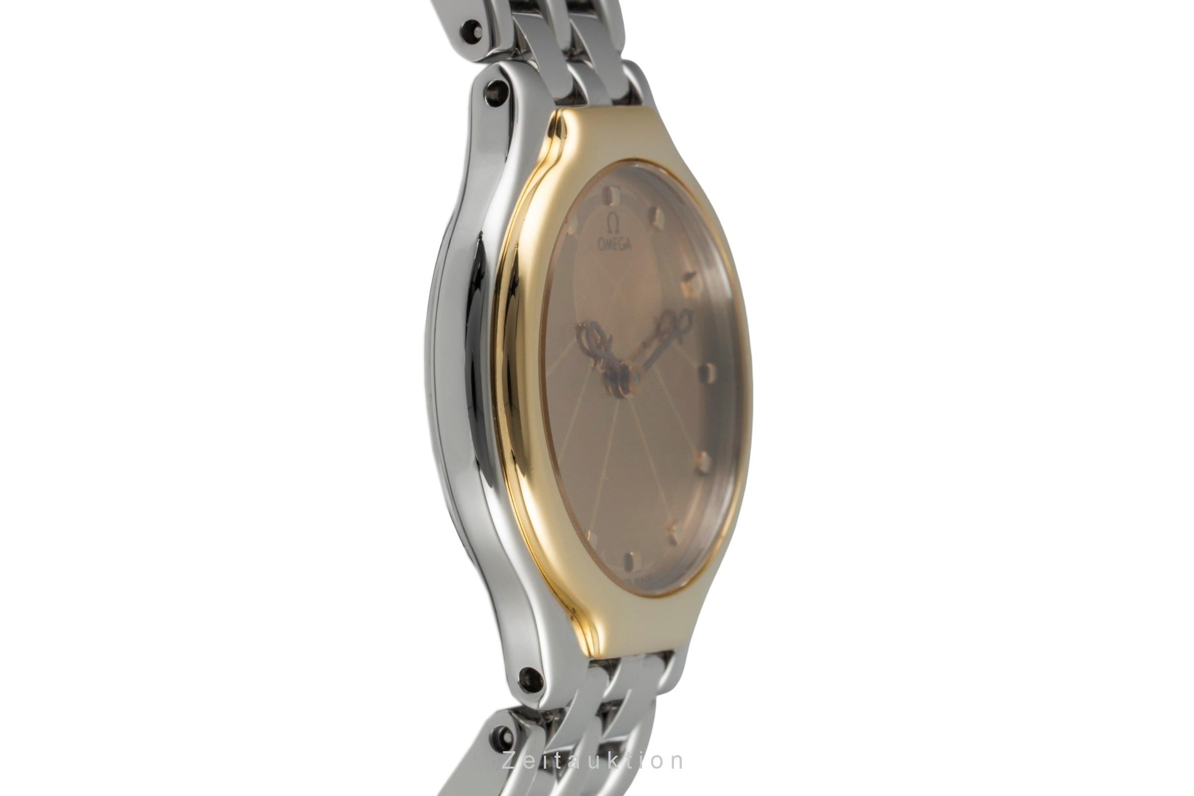 Omega De Ville steel / gold quartz women's watch 795.0901 Vintage  [2600076]