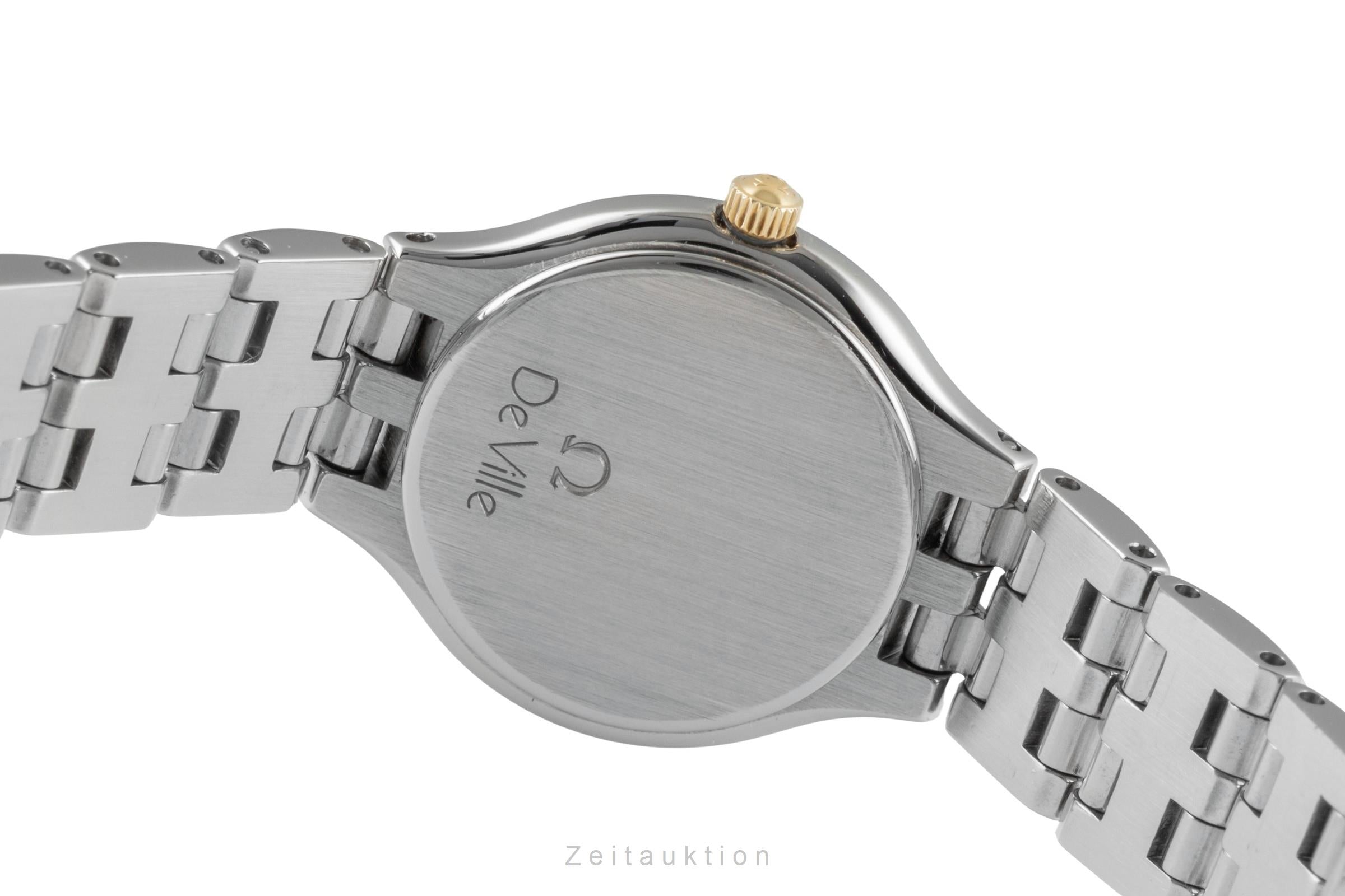 Omega De Ville steel / gold quartz women's watch 795.0901 Vintage  [2600076]