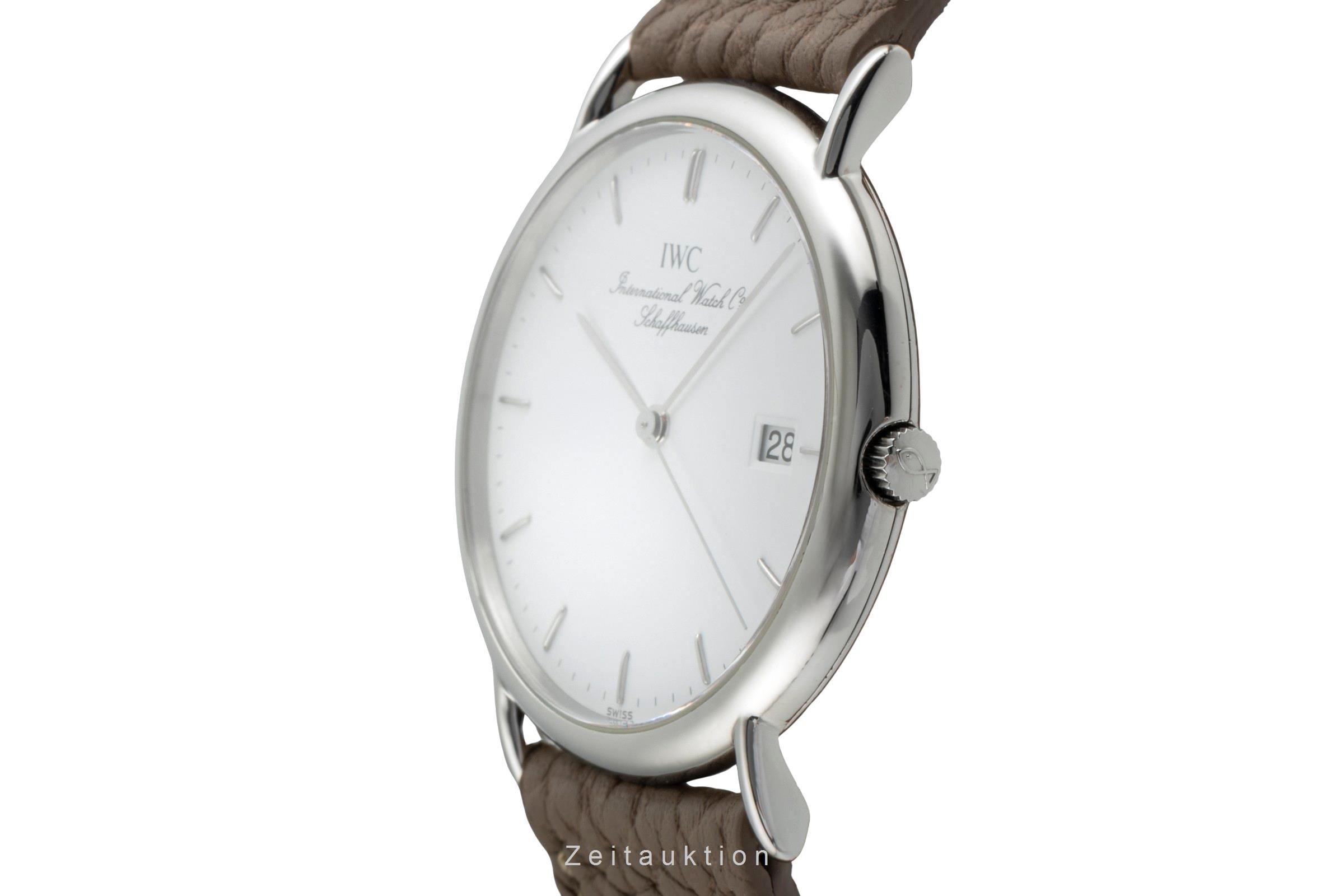 IWC Portofino White Dial Edelstahl Quarz Ref. 3331 Klassiker [2600078]