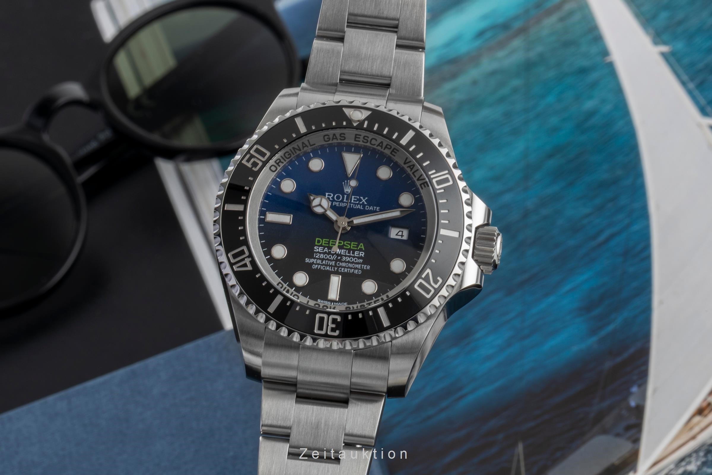 Rolex Sea-Dweller Deepsea Blue Dial Oyster Stahl Automatik Ref. 116660 B&P 2016 [2600079]