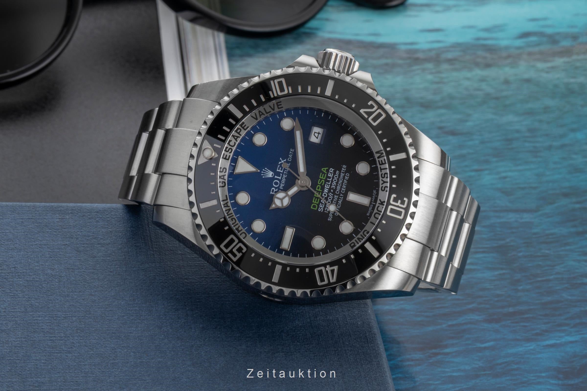 Rolex Sea-Dweller Deepsea Blue Dial Oyster Stahl Automatik Ref. 116660 B&P 2016 [2600079]