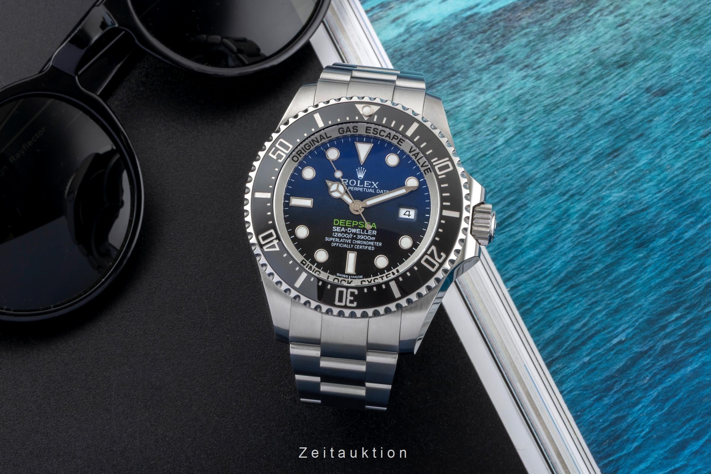 Rolex Sea-Dweller Deepsea Blue Dial Oyster Stahl Automatik Ref. 116660 B&P 2016 [2600079]