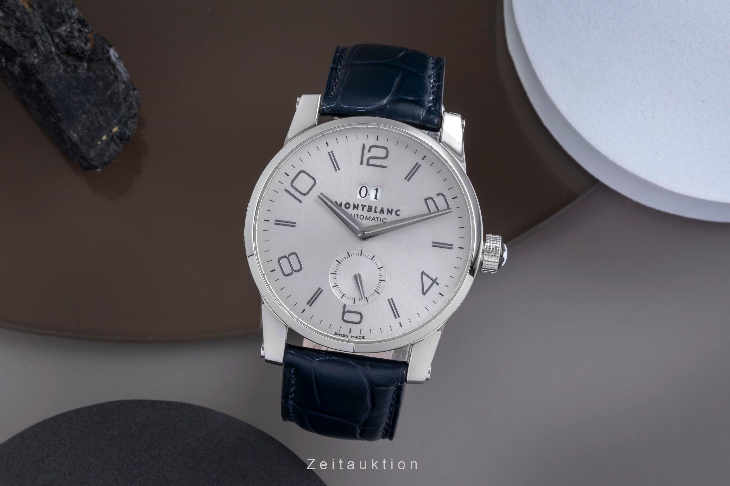 Montblanc Timewalker acier automatique montre pour hommes 7050  [2600081]