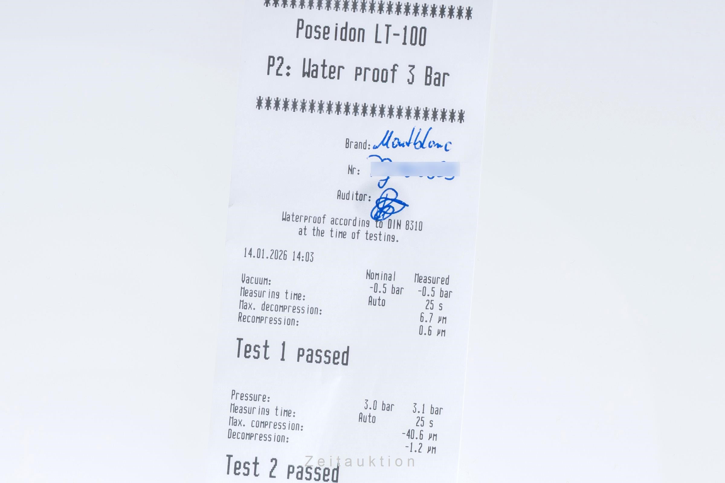 Montblanc Timewalker acier automatique montre pour hommes 7050  [2600081]