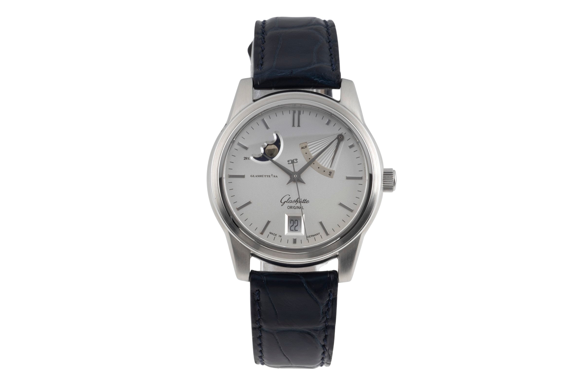 Glashütte Senator steel automatic men's watch 39-44-04-12-04  [2600086]