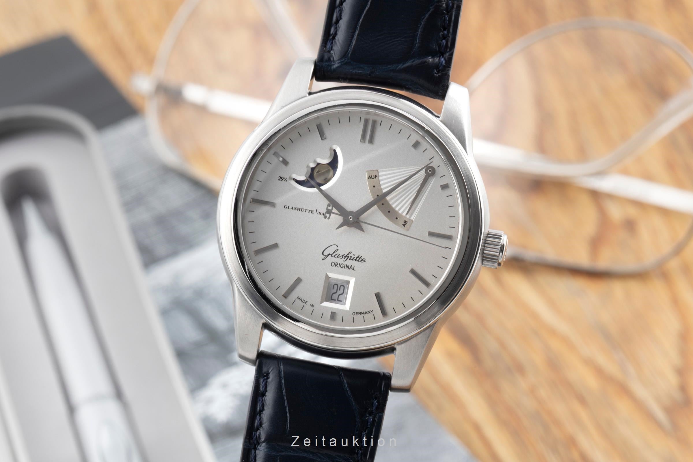 Glashütte Senator steel automatic men's watch 39-44-04-12-04  [2600086]
