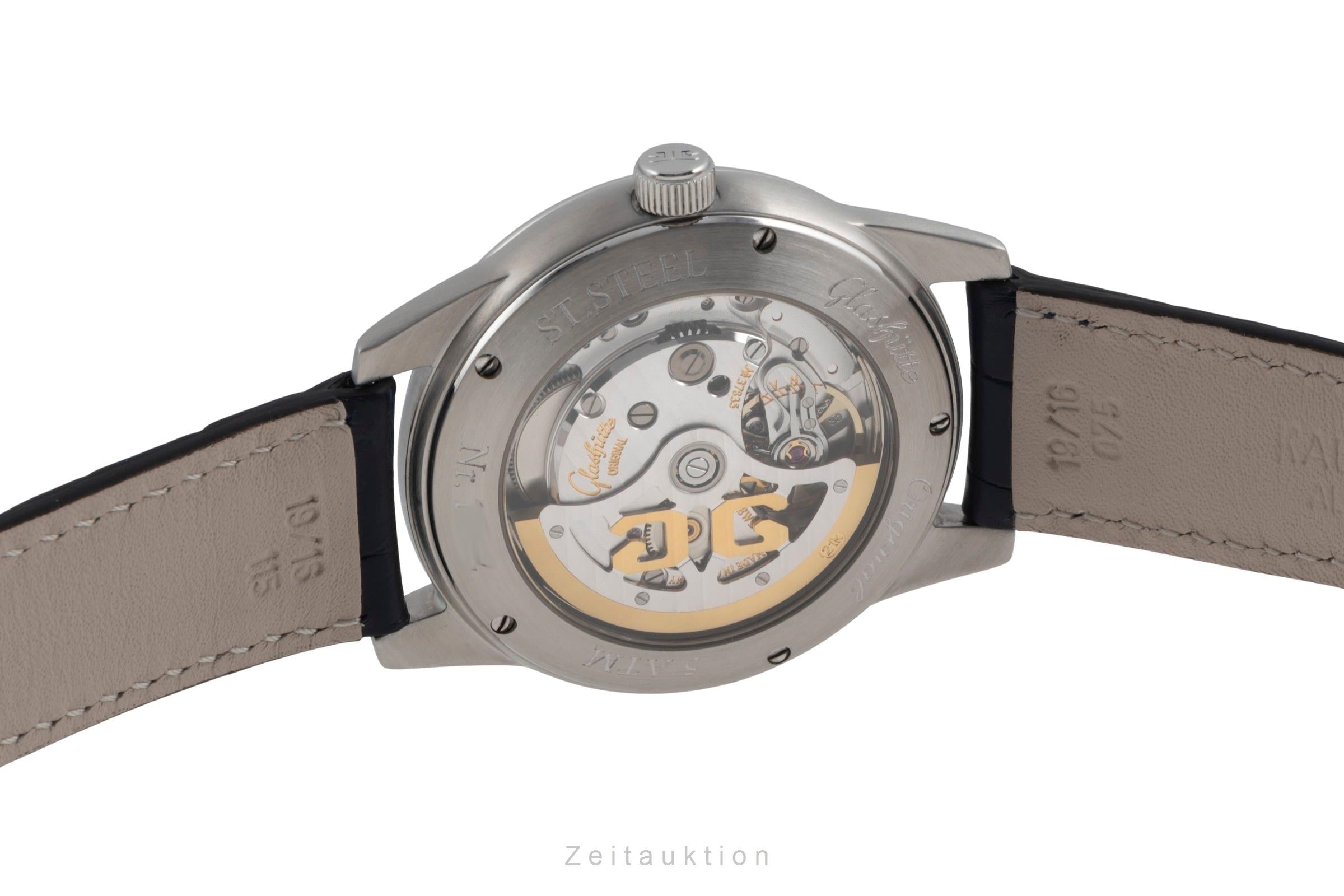 Glashütte Senator steel automatic men's watch 39-44-04-12-04  [2600086]