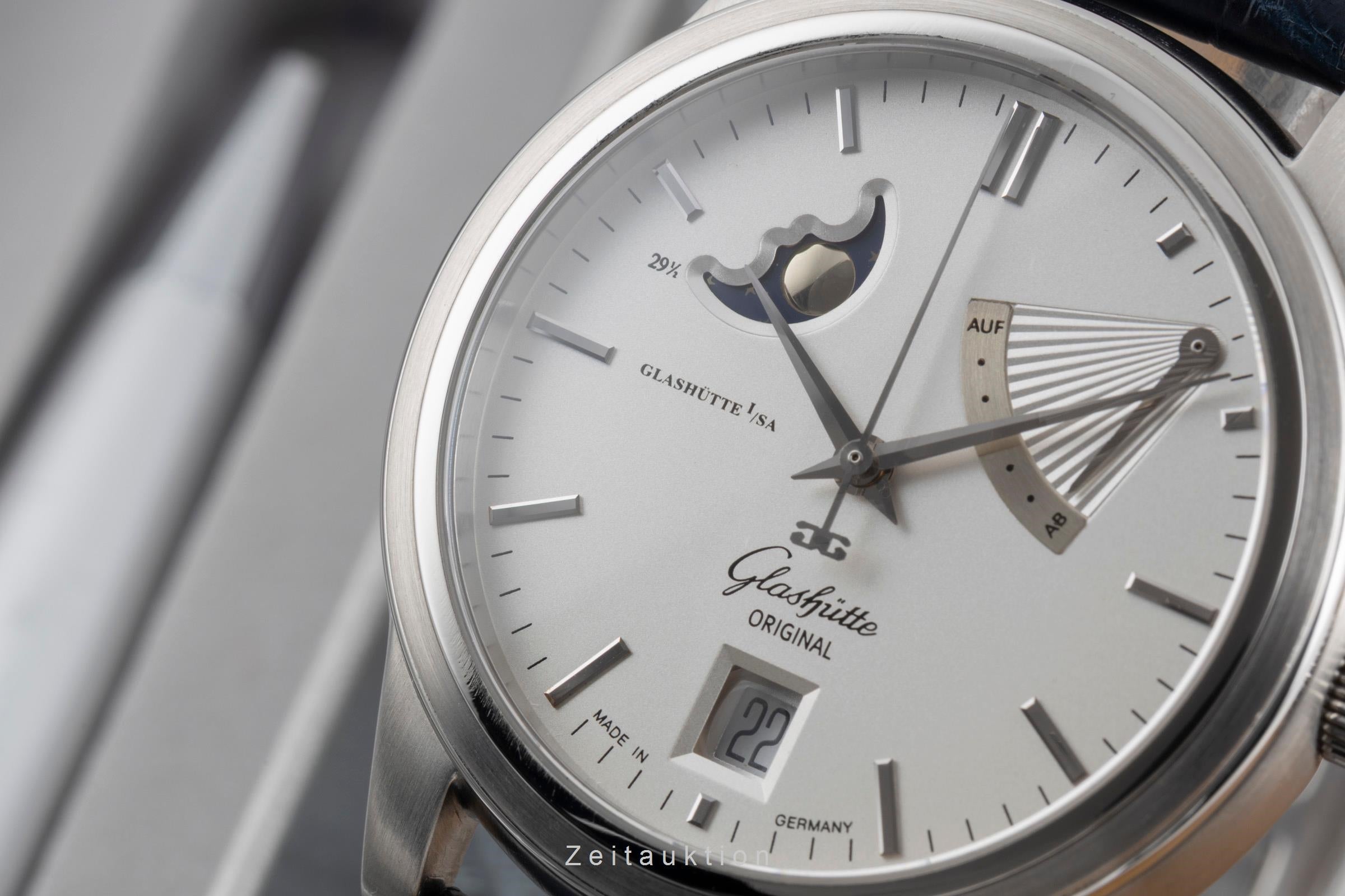 Glashütte Senator steel automatic men's watch 39-44-04-12-04  [2600086]