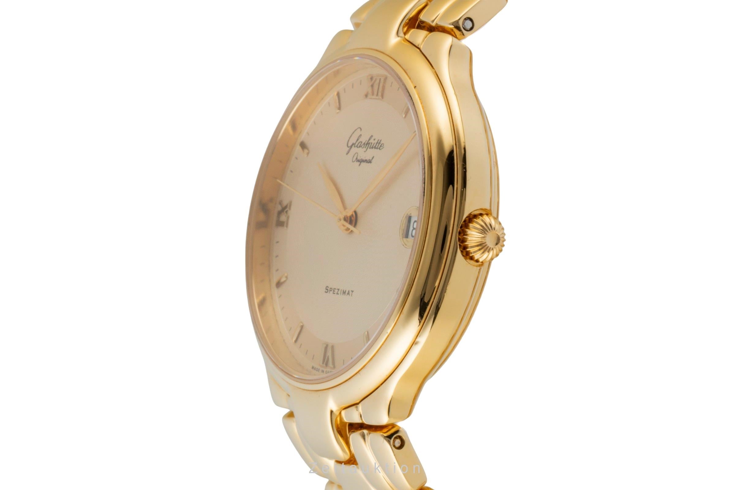Glashütte Spezimat plata banada en oro automático reloj para caballeros  [2600087]