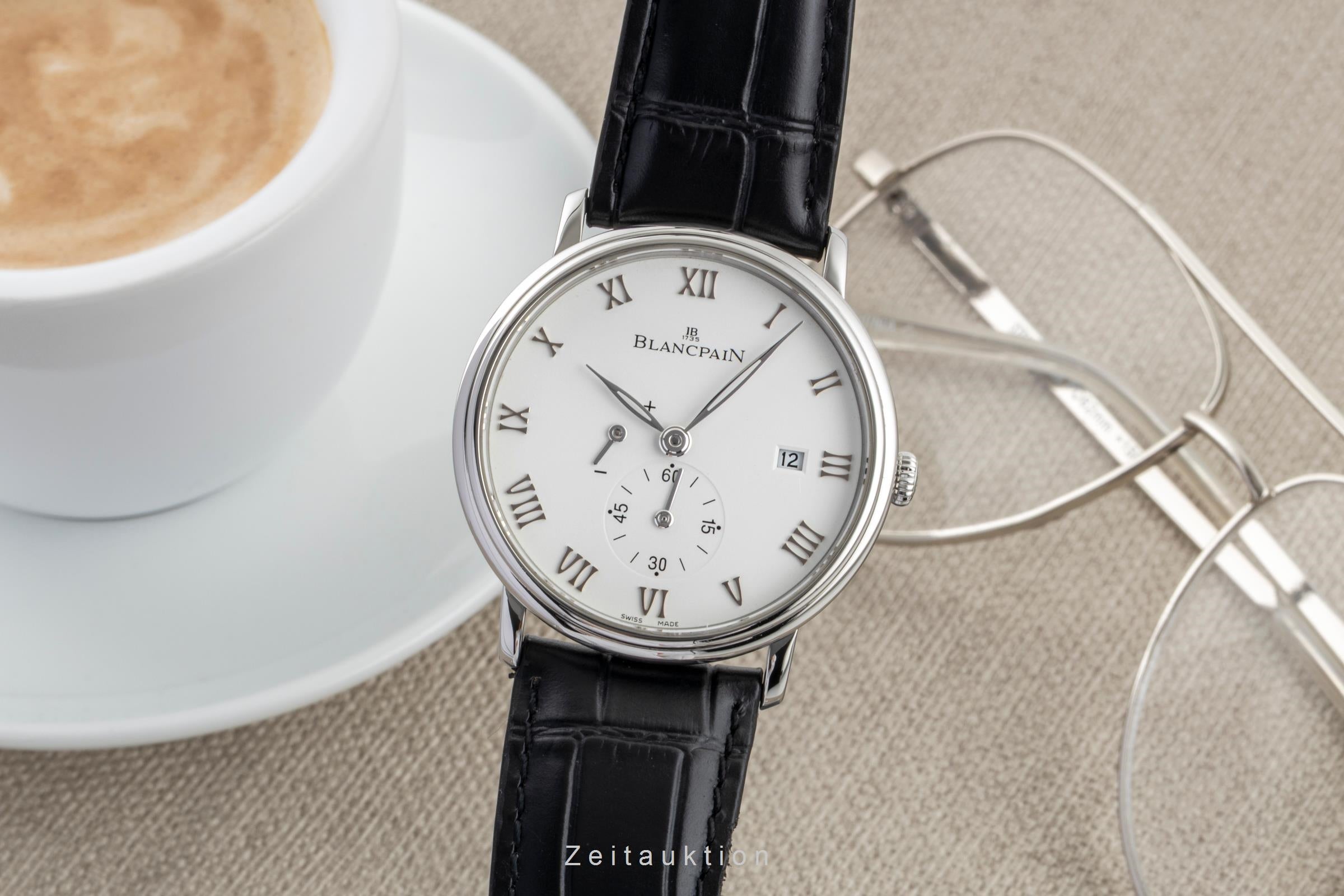 Blancpain Villeret steel manual winding men's watch 6606-1127-55B LP: 11100EUR  [2600099]