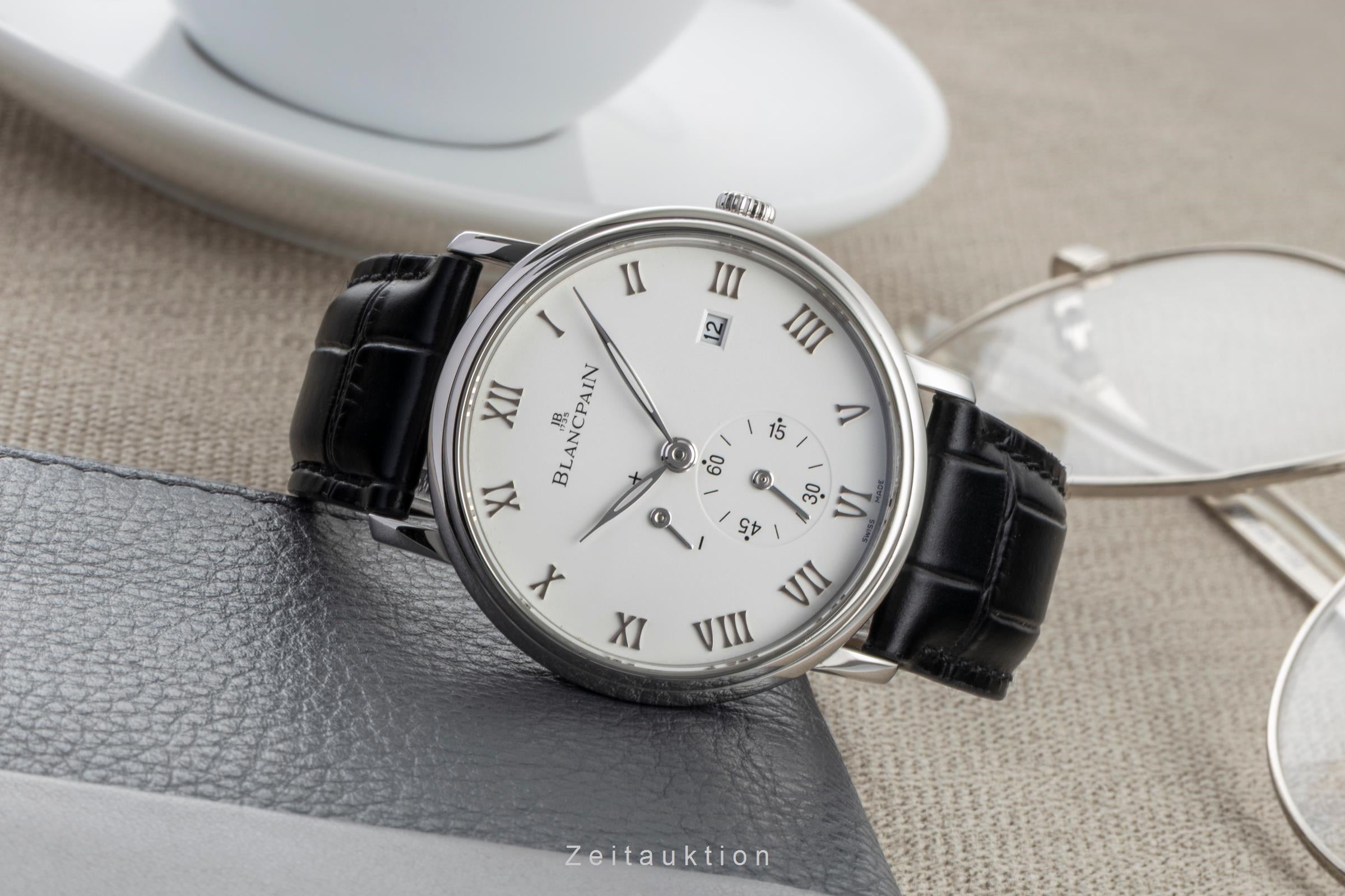 Blancpain Villeret steel manual winding Kal. 11C5 Ref. 6606-1127