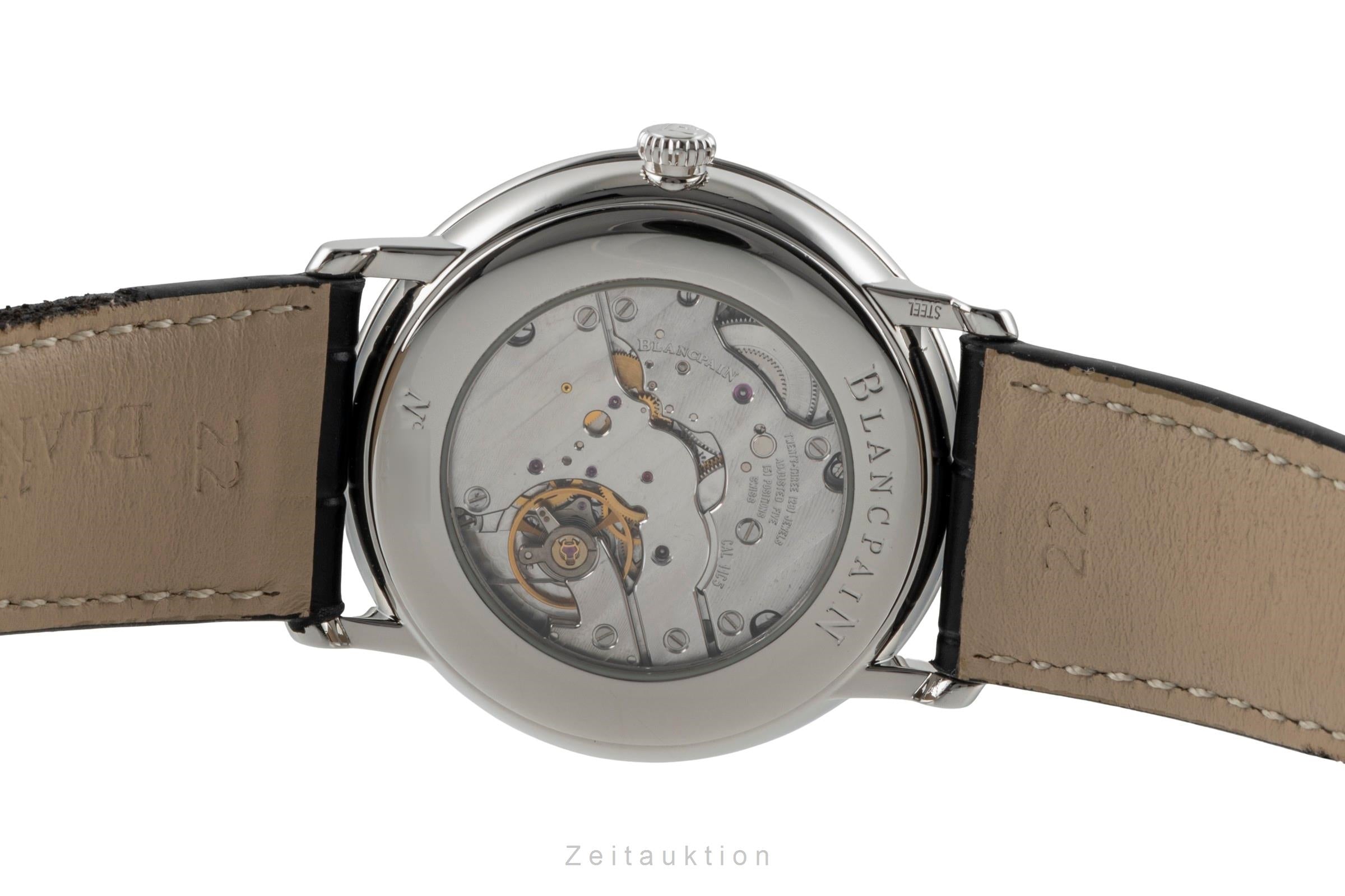Blancpain Villeret steel manual winding Kal. 11C5 Ref. 6606-1127