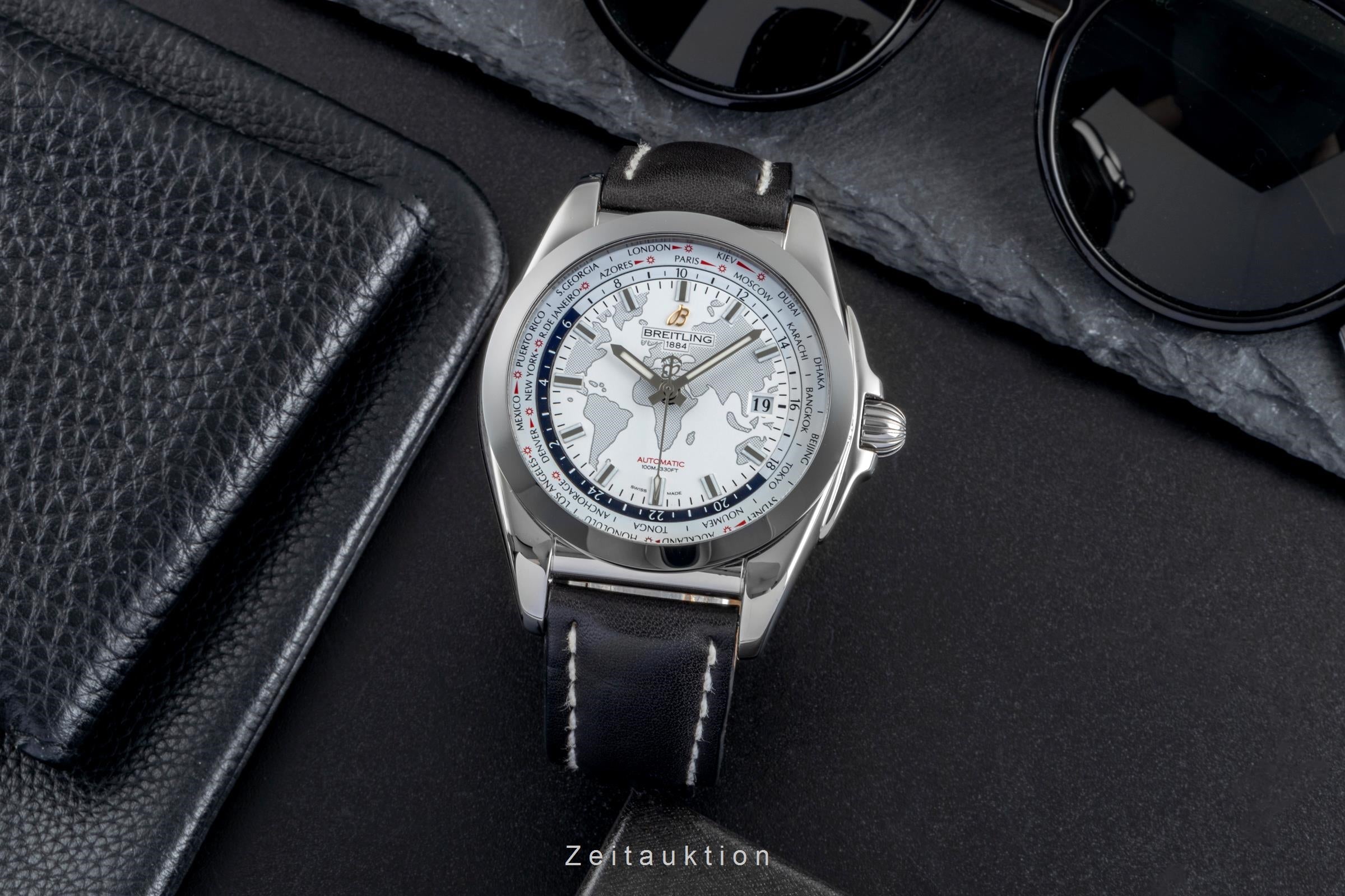 Breitling Galactic Unitime SleekT Weltzeit Automatik Herrenuhr Ref WB3510U0/A777 [2600105]