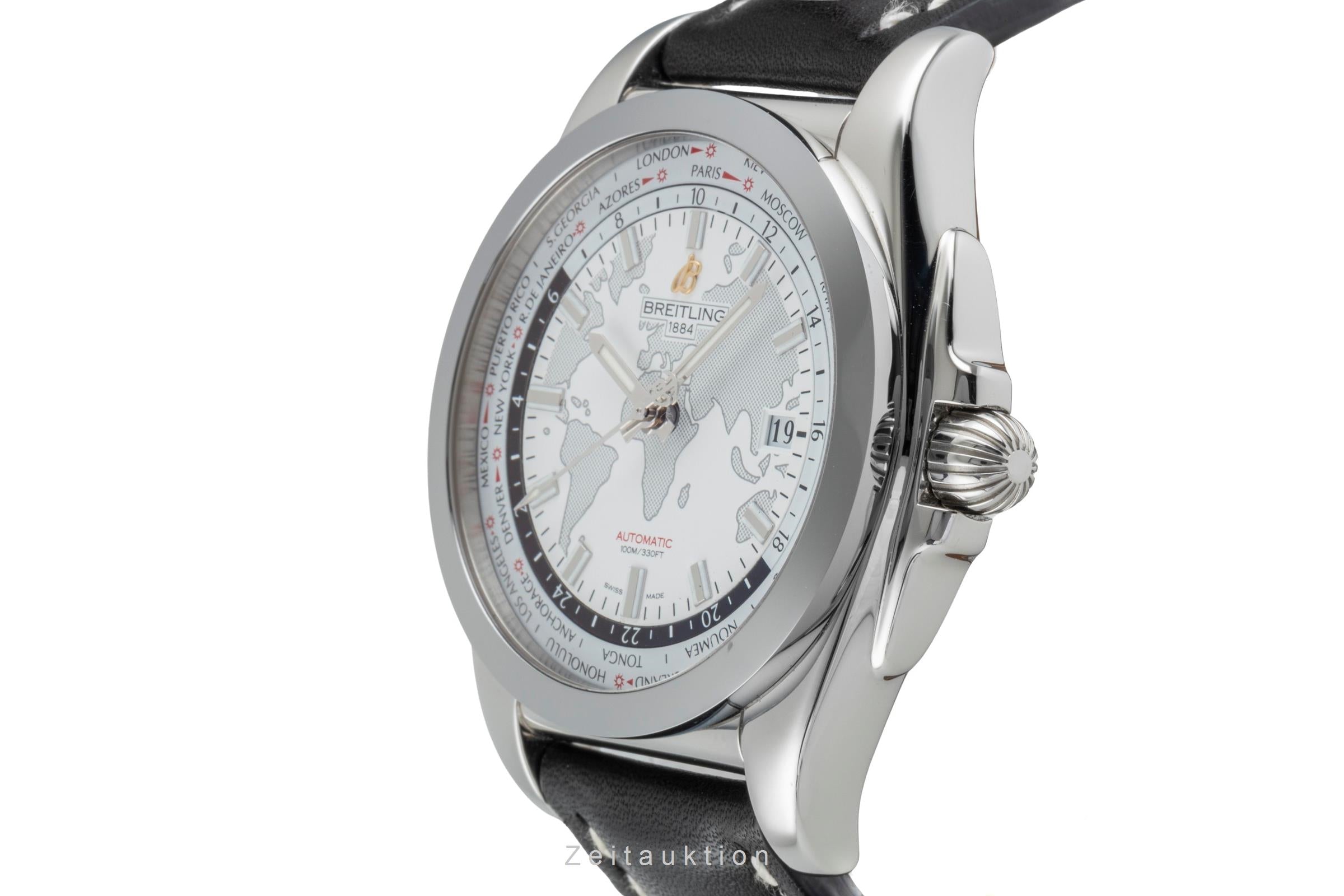 Breitling Galactic Unitime SleekT Weltzeit Automatik Herrenuhr Ref WB3510U0/A777 [2600105]