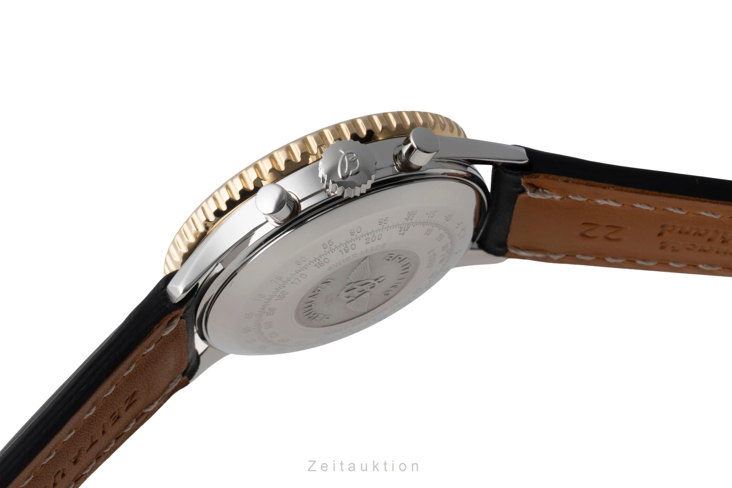 Breitling Navitimer Cosmonaute chronographe acier / or  à remontage manuel montre pour hommes B12019  [2600116]