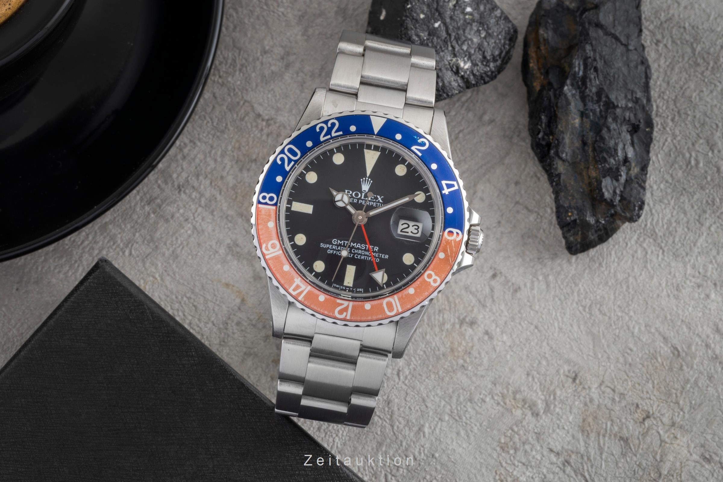 Rolex GMT-Master 'Pepsi' Edelstahl Automatik Herrenuhr Ref. 16750 Klassiker [2600119]