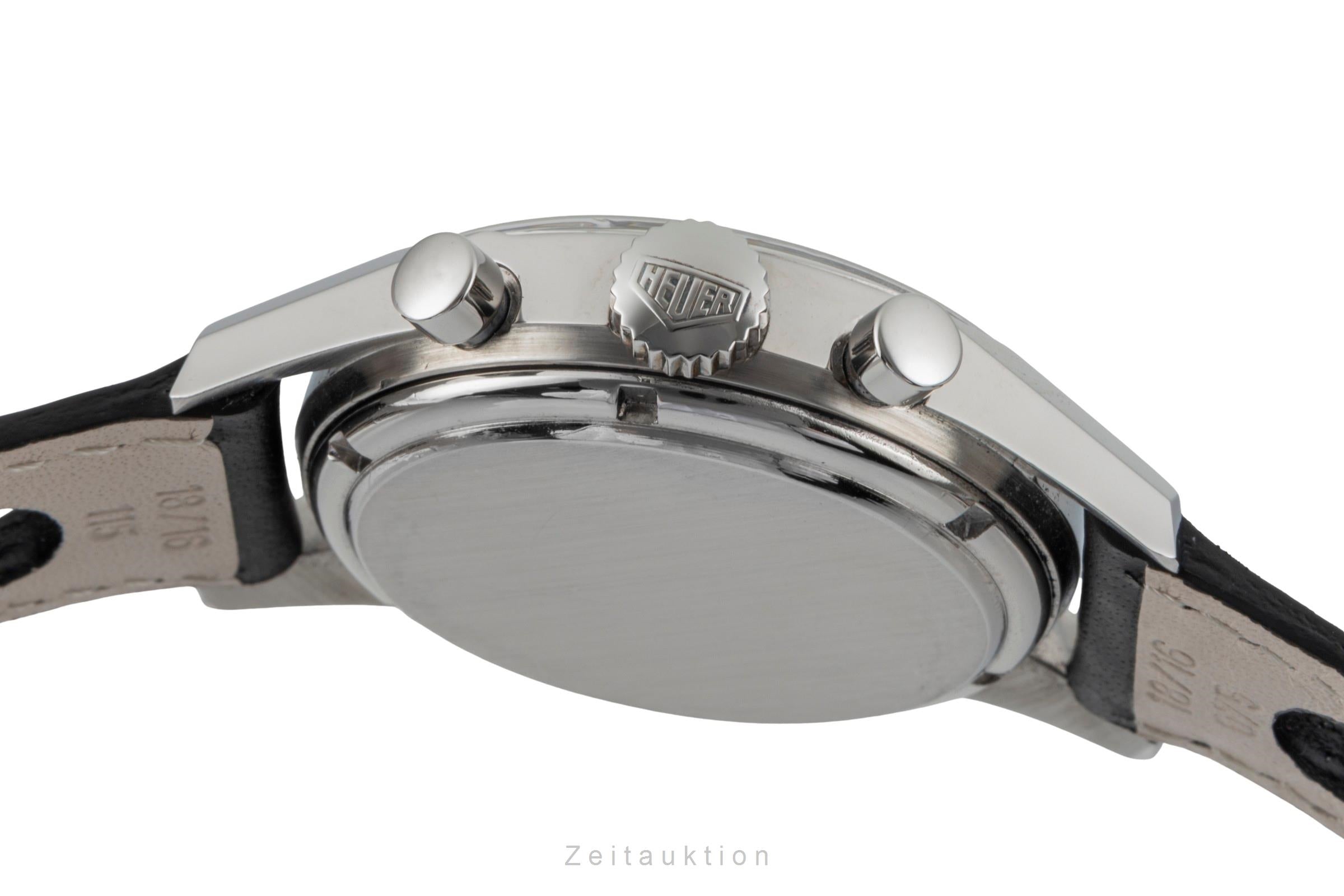 Heuer Carrera chronograph steel manual winding men's watch 2447S Vintage  [2600120]