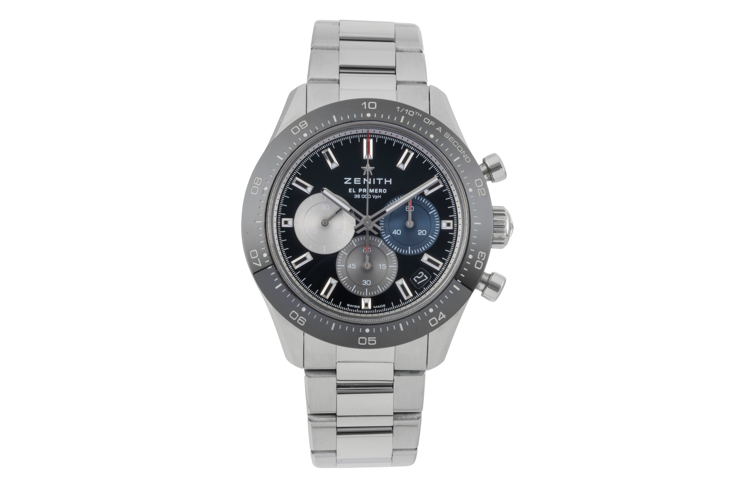 Zenith Chronomaster chronograph steel automatic men's watch 03.3100.3600/21.M3100 LP: 12200EUR  [2600124]