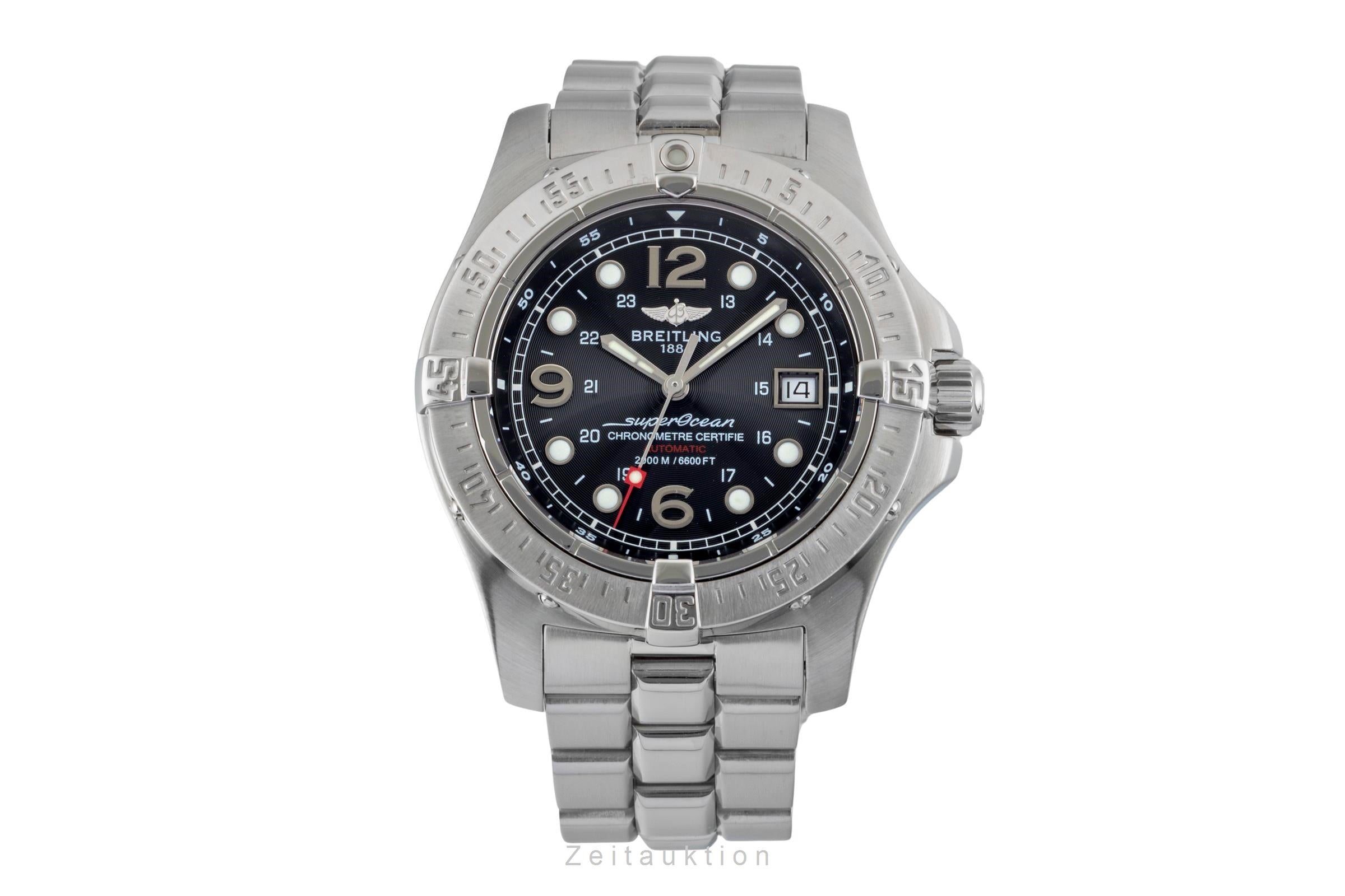 Breitling Superocean acier automatique montre pour hommes A17390  [2600129]
