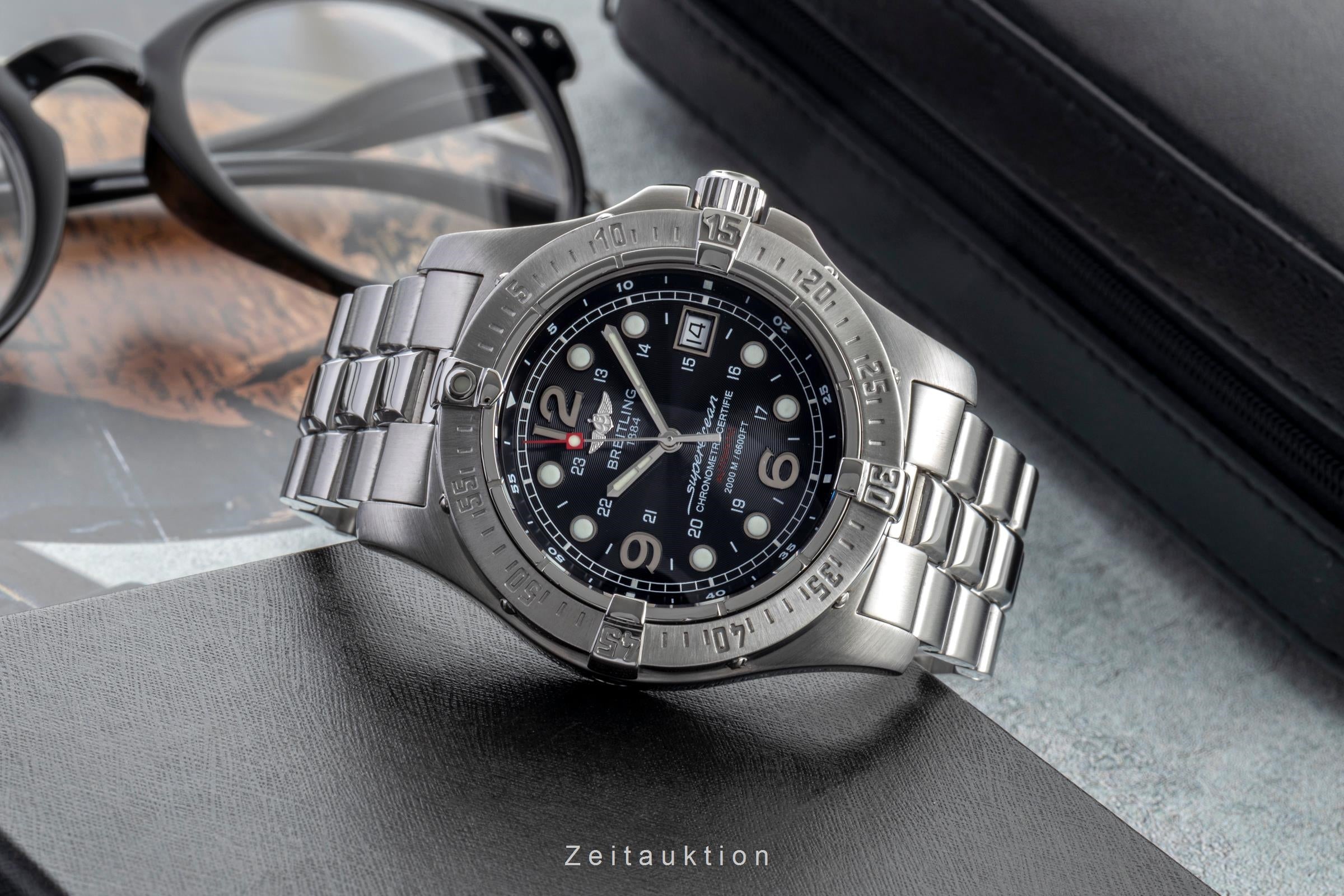 Breitling Superocean acier automatique montre pour hommes A17390  [2600129]