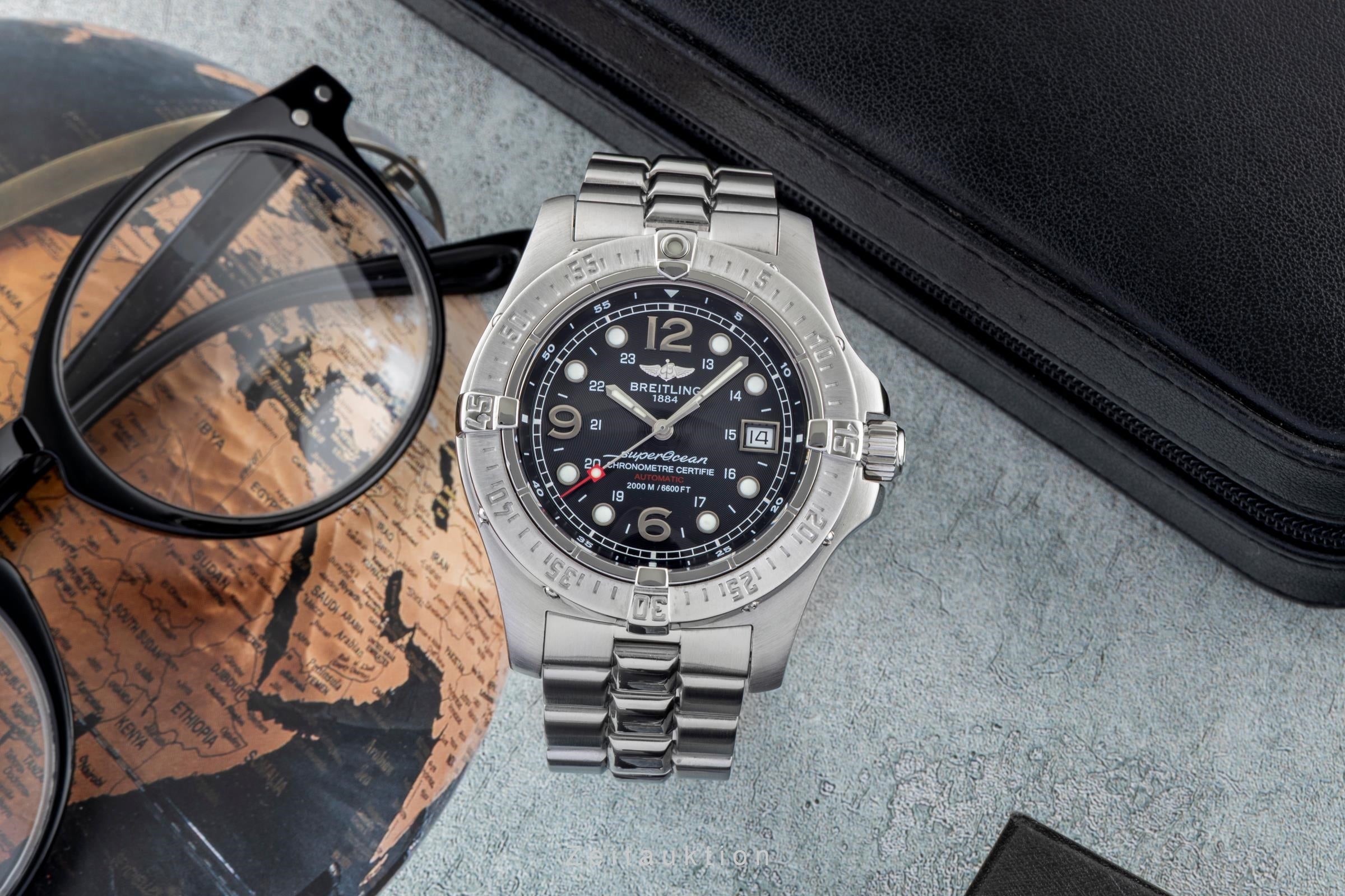 Breitling Superocean acier automatique montre pour hommes A17390  [2600129]
