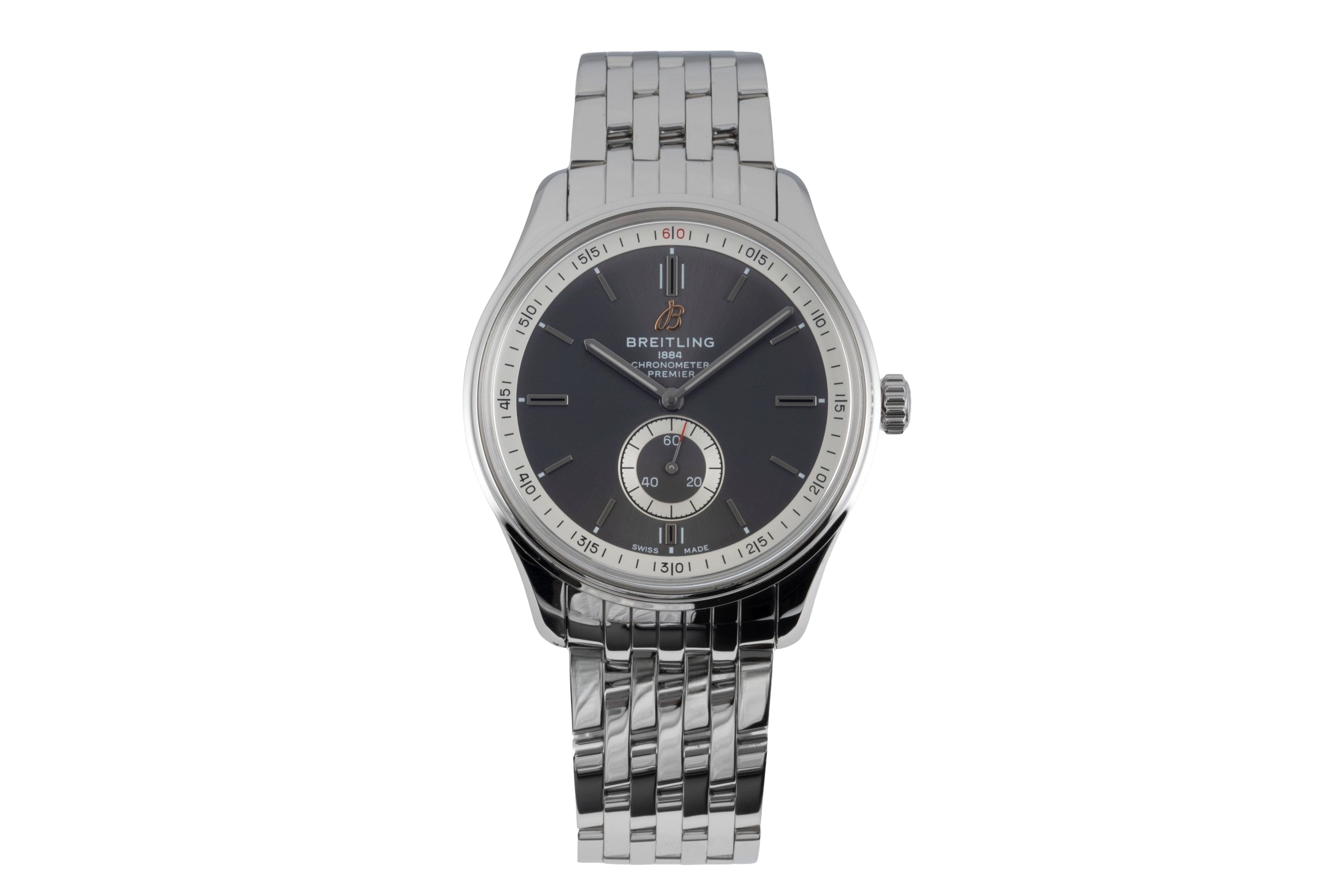 Breitling Premier steel automatic men's watch A37340351B1A1  [2600130]