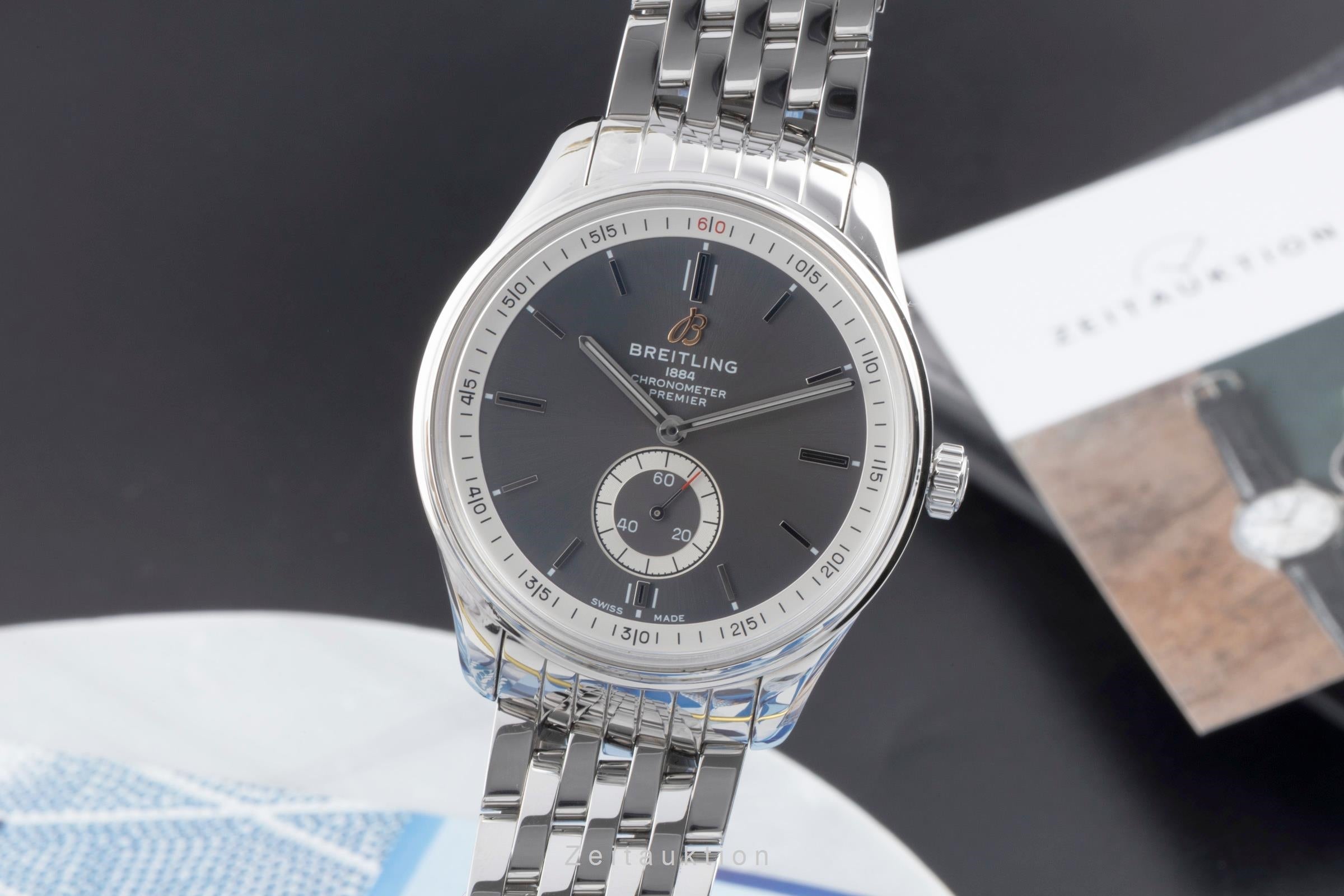 Breitling Premier steel automatic men's watch A37340351B1A1  [2600130]