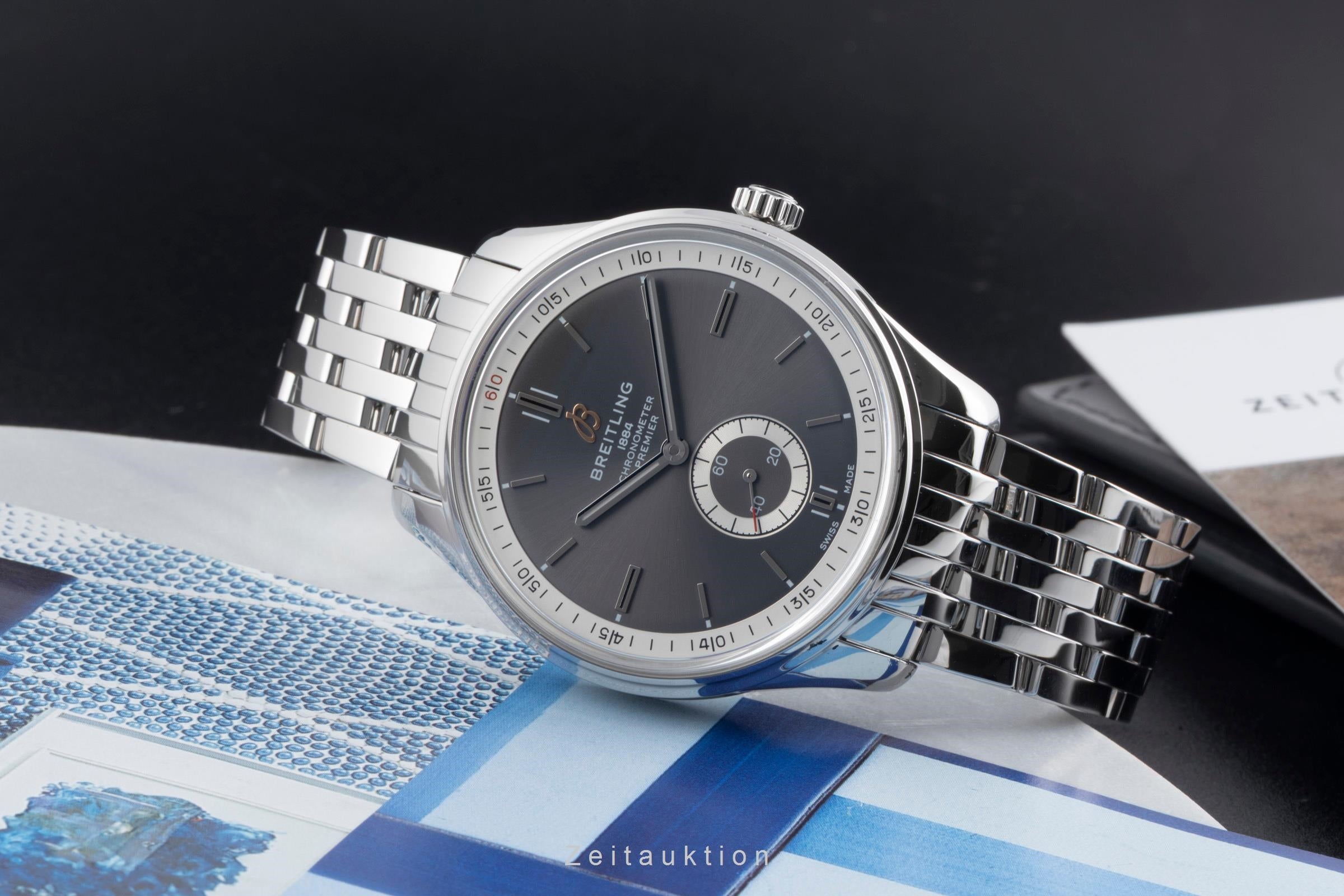 Breitling Premier steel automatic men's watch A37340351B1A1  [2600130]