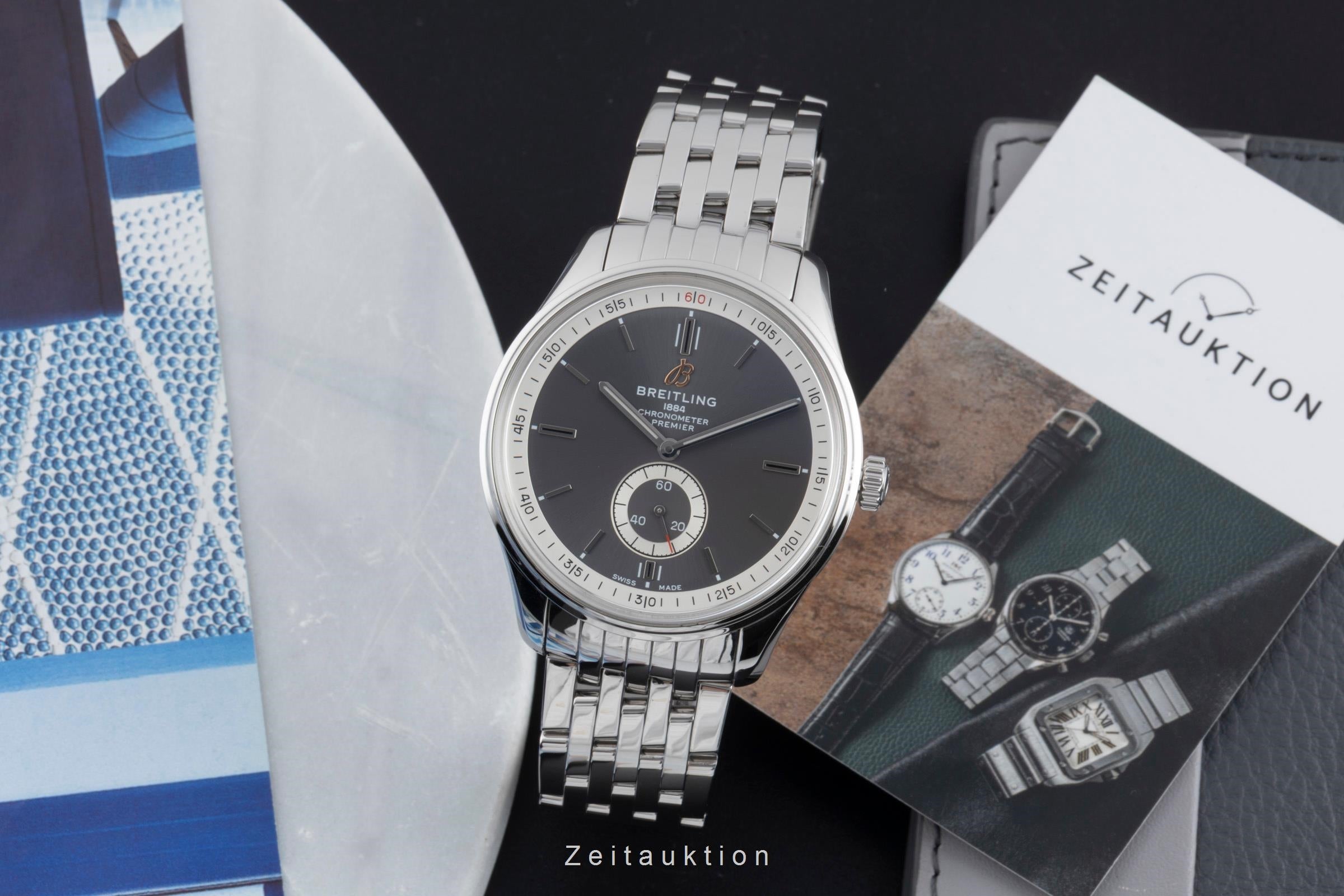 Breitling Premier steel automatic men's watch A37340351B1A1  [2600130]