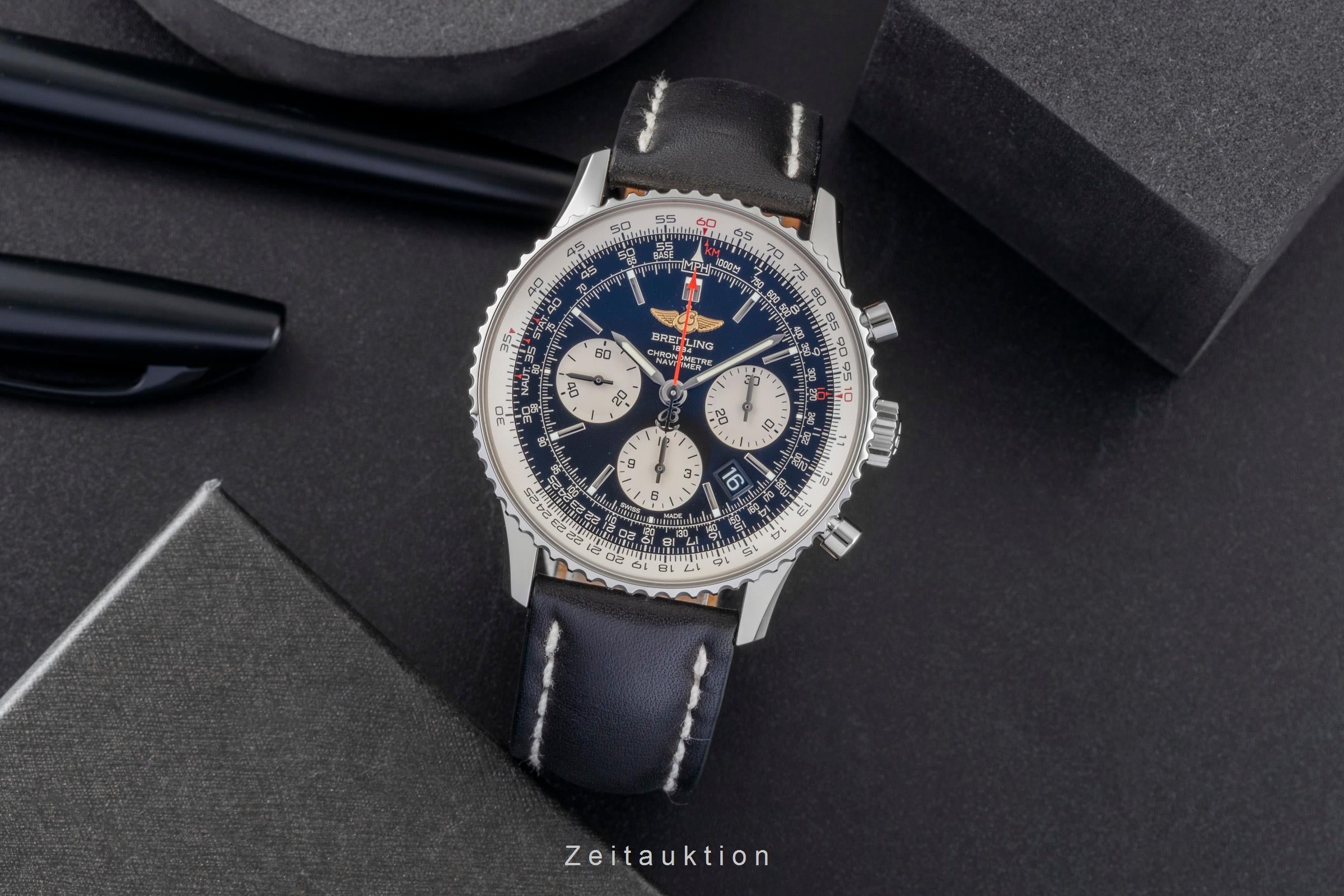 Breitling Navitimer 01 Automatik Edelstahl Ref. AB012012/BB01 B&P VP: 9300€ [2600131]