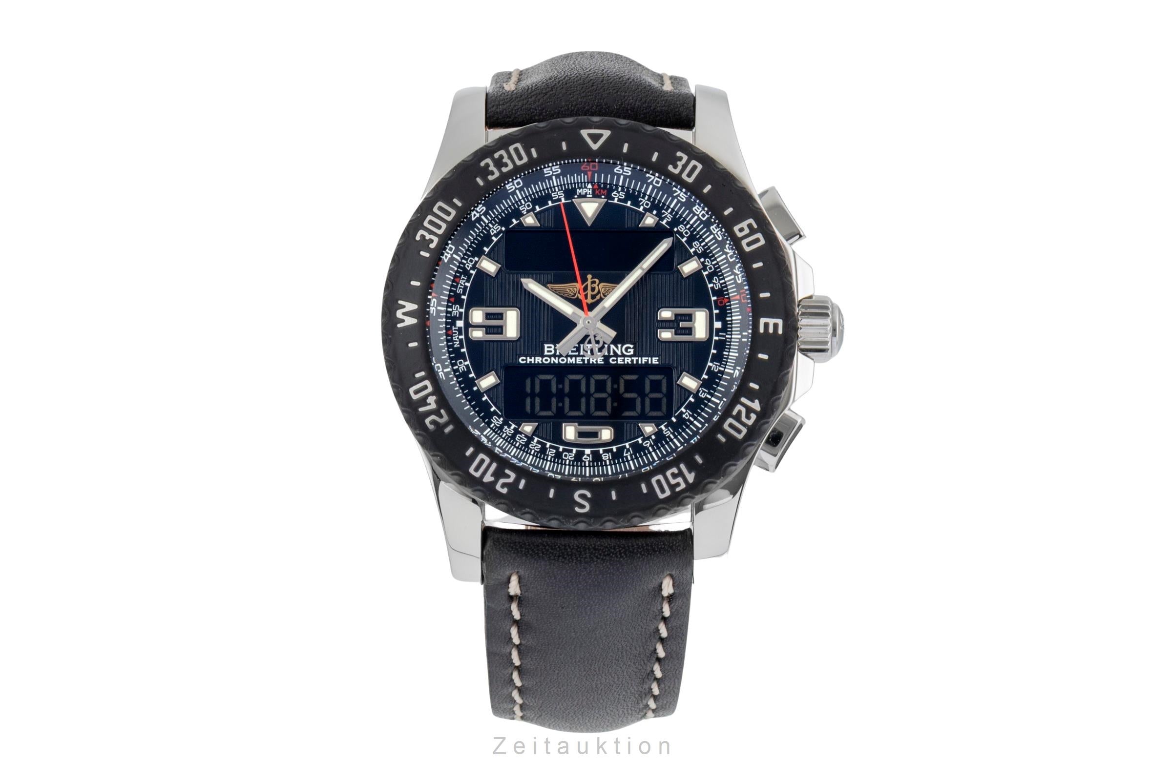 Breitling Airwolf Chronograph Quarz Edelstahl Herrenuhr Ref. A78364 Papiere 2009 [2600132]