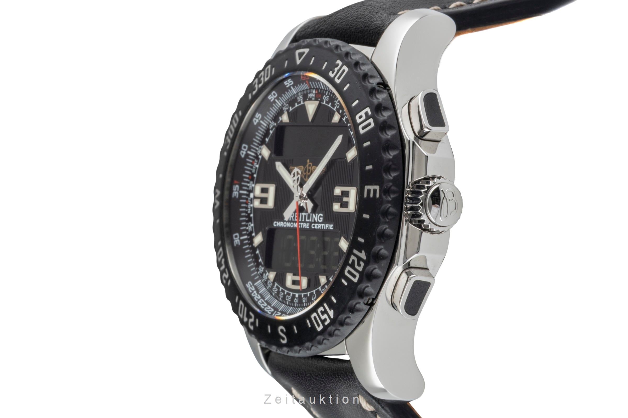 Breitling Airwolf Chronograph Quarz Edelstahl Herrenuhr Ref. A78364 Papiere 2009 [2600132]