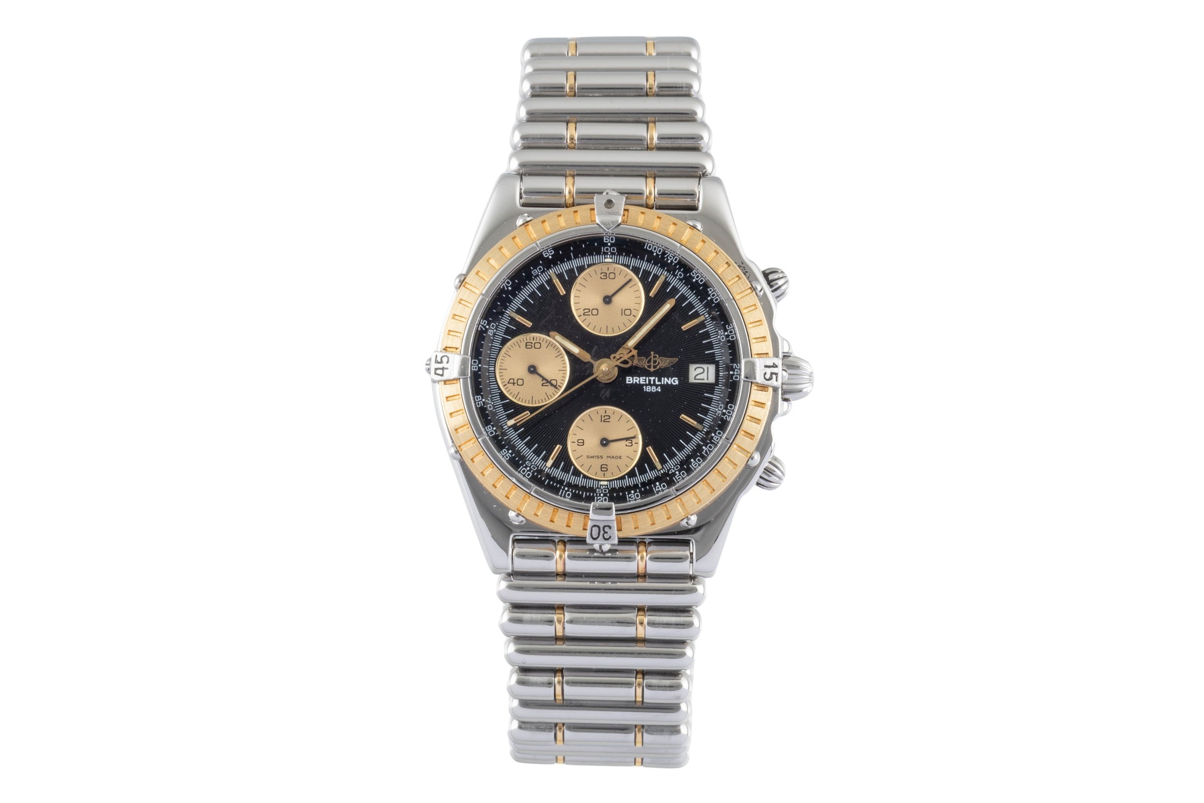 Breitling Chronomat chronograph steel / gold automatic men's watch D13047  [2600133]