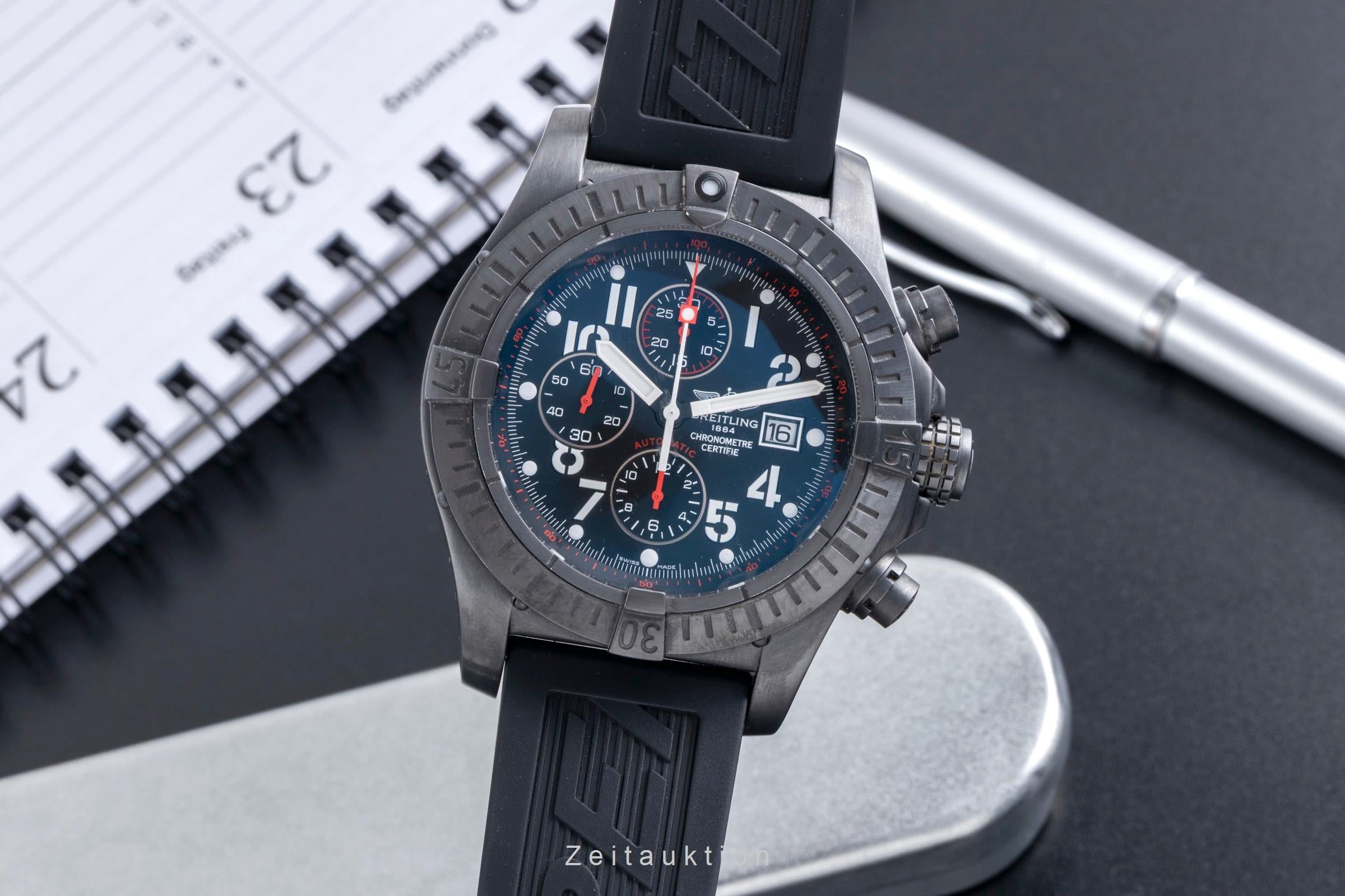 Breitling Super Avenger chronograph steel automatic Kal. B13 Ref