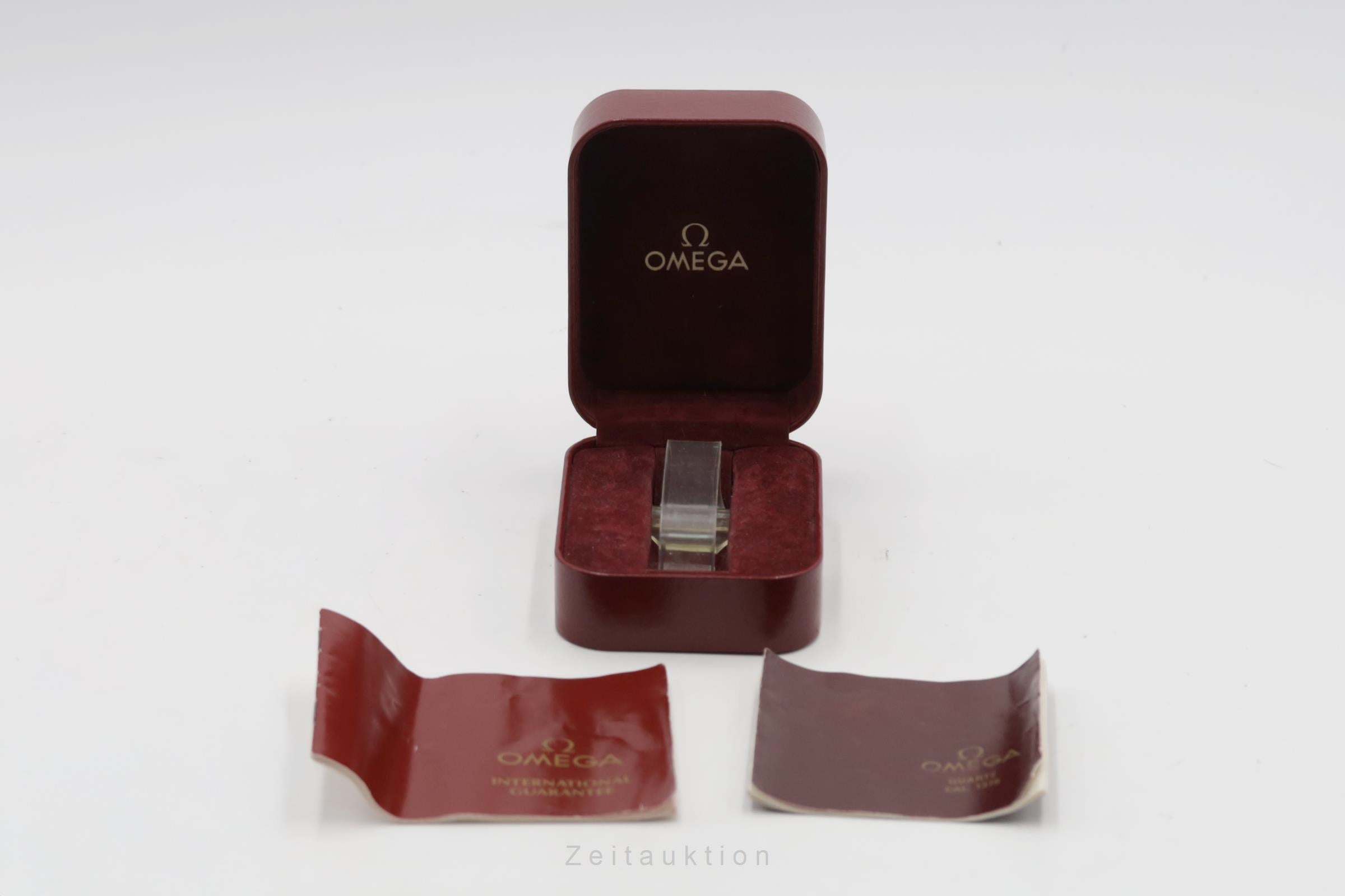 Omega De Ville gilt-brass quartz men's watch 195.0077 Vintage  [2600140]