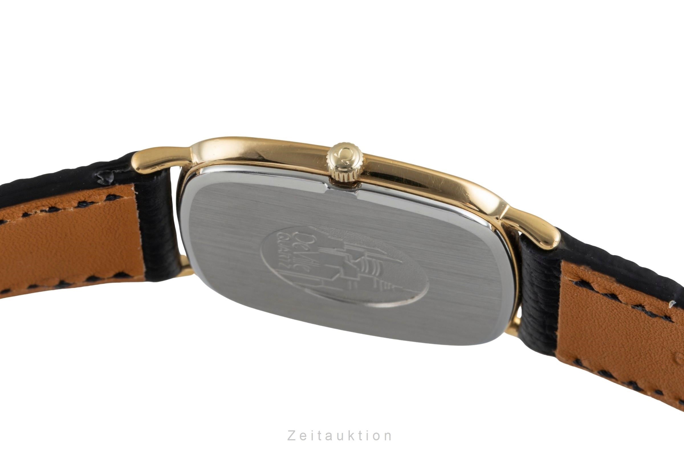 Omega De Ville gilt-brass quartz men's watch 195.0077 Vintage  [2600140]