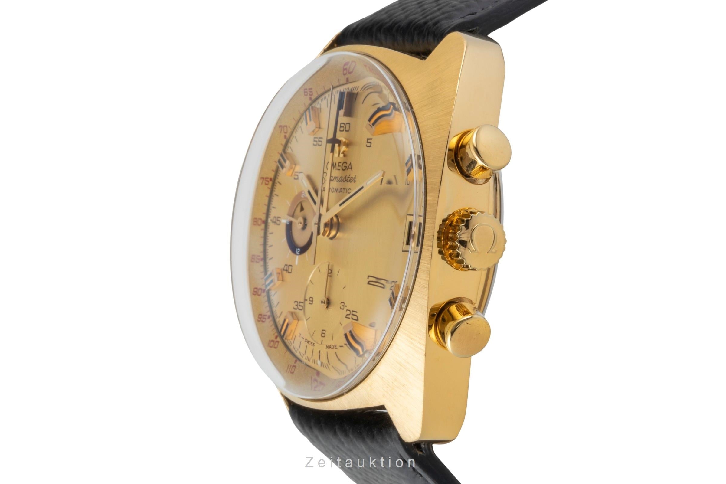 Omega Seamaster chronograph gilt-brass automatic Kal. 1040 Ref