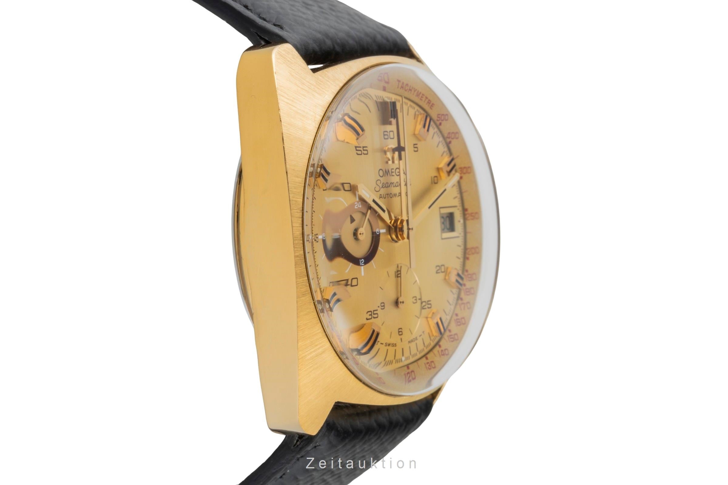 Omega Seamaster chronograph gilt-brass automatic Kal. 1040 Ref
