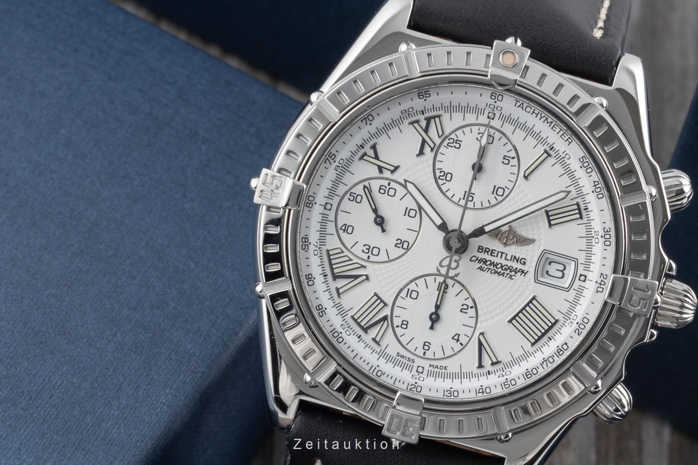 BREITLING ワインディングマシーン Breitling Crosswind chronograph steel automatic Kal. B13 Ref