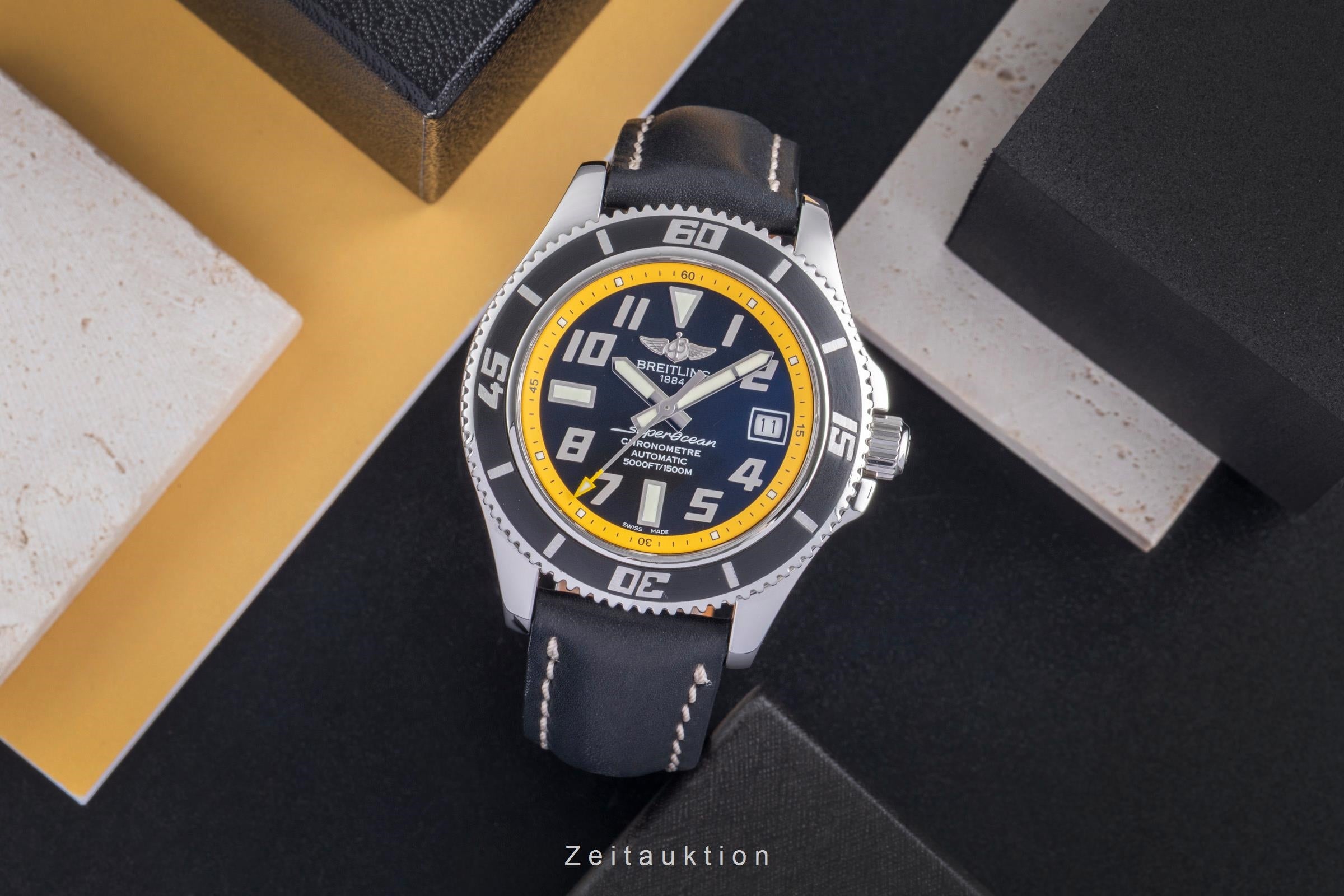 Breitling Superocean 42 Black Dial Edelstahl Automatik Herrenuhr Ref. A17364  [2600150]
