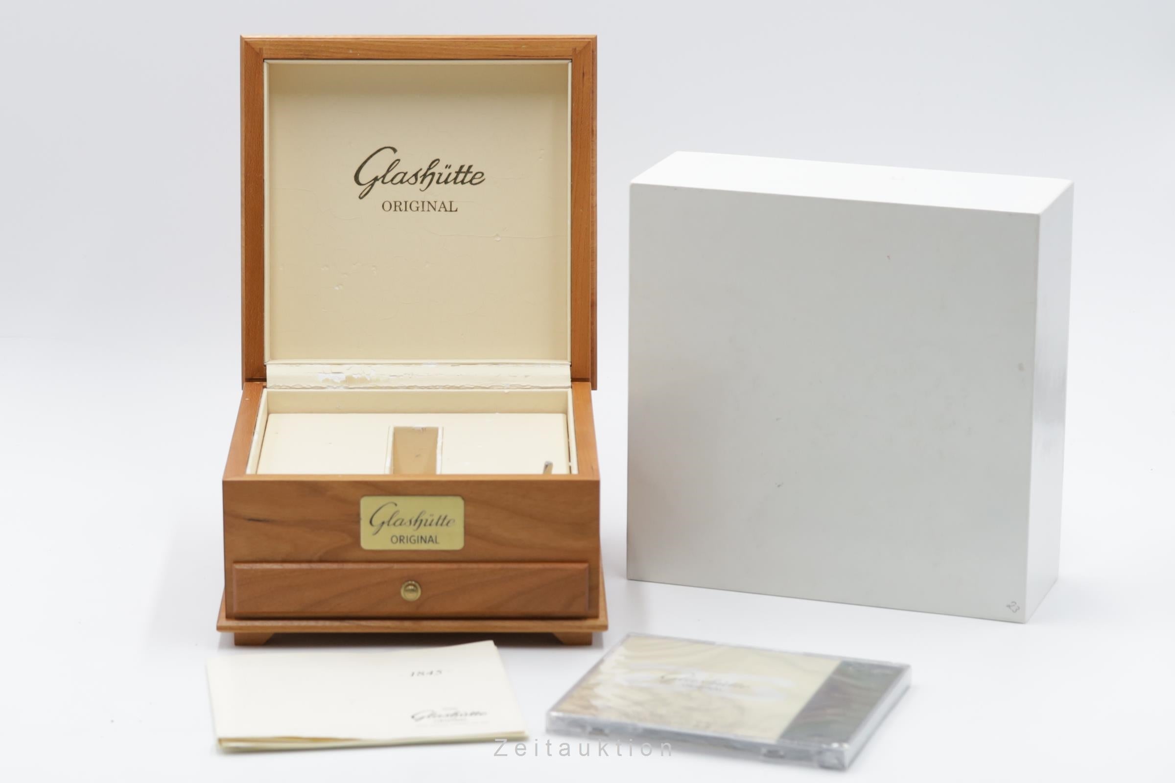 Glashütte 1845 Stahl Handaufzug Herrenuhr Ref. 1-49-01-03-01-04 B&P 1998 [2600151]