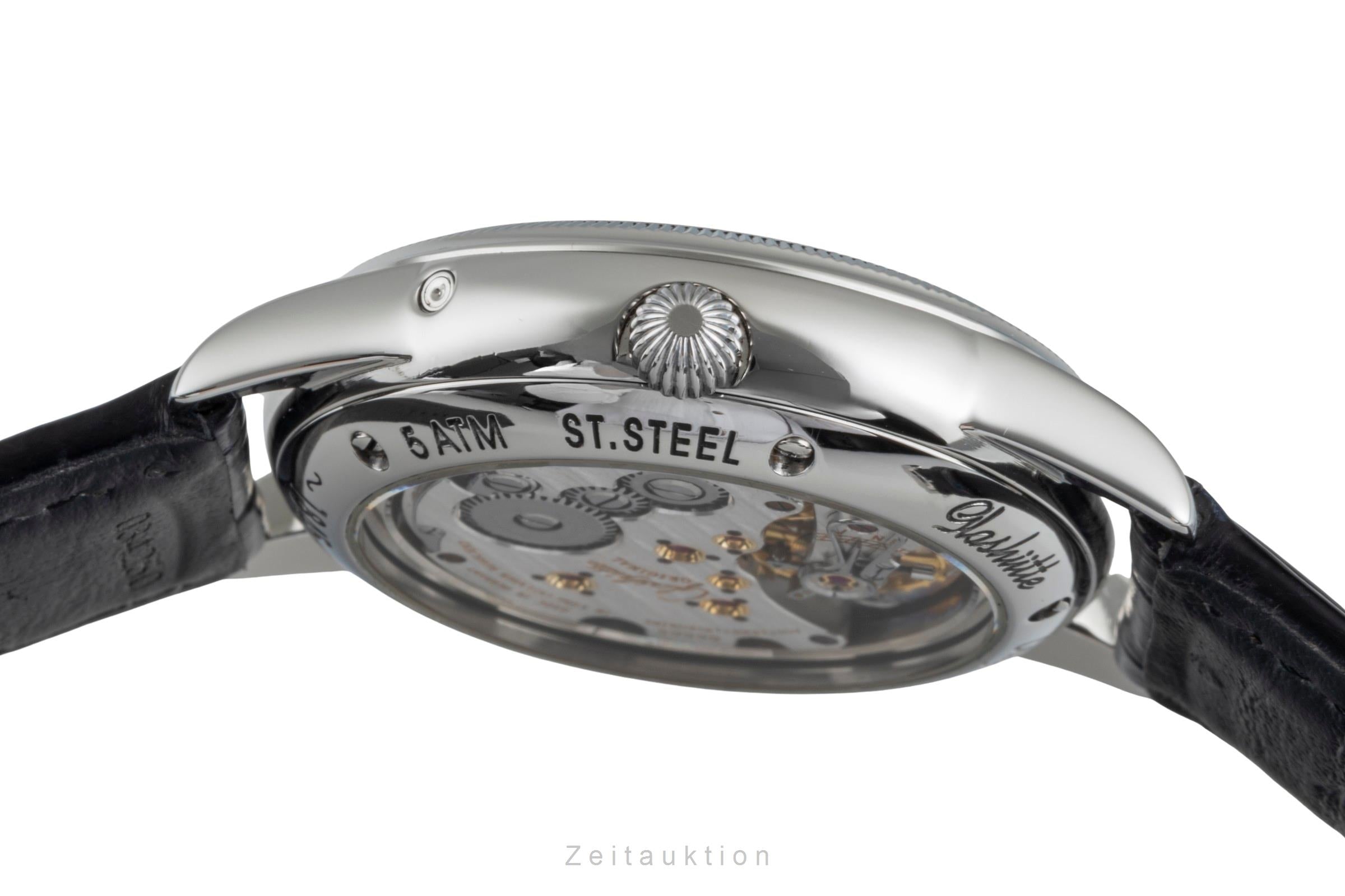Glashütte 1845 Stahl Handaufzug Herrenuhr Ref. 1-49-01-03-01-04 B&P 1998 [2600151]