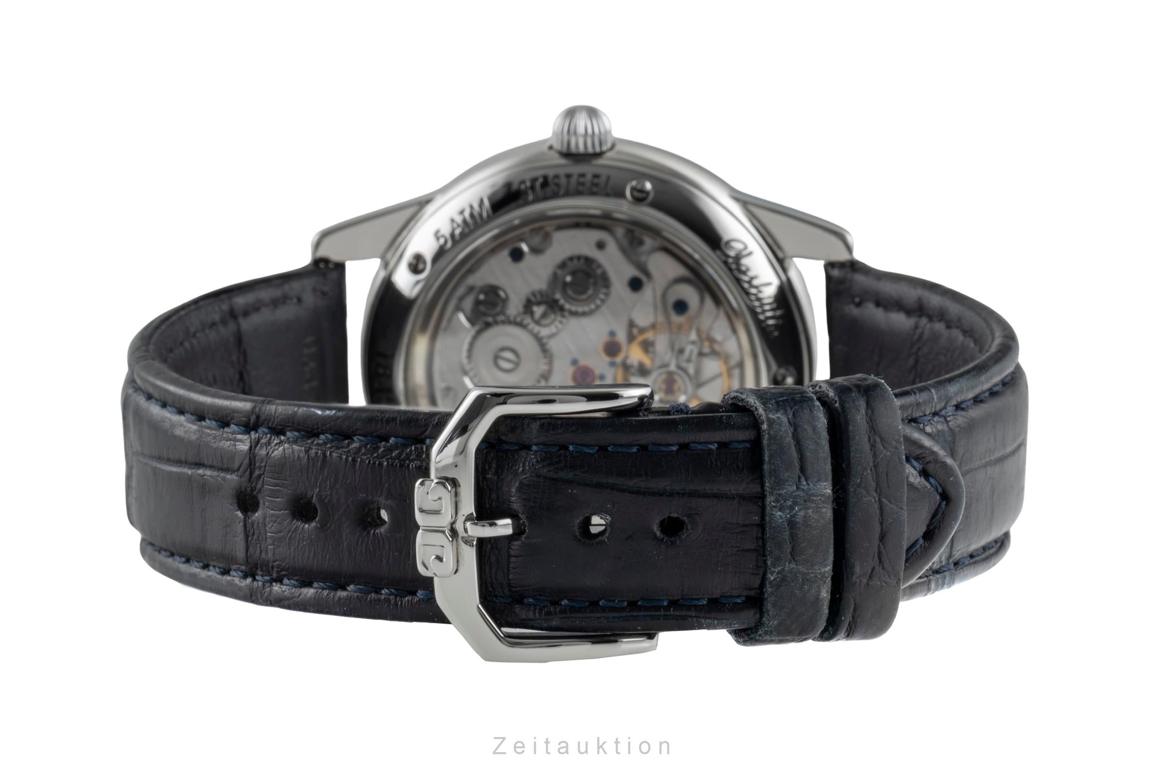 Glashütte 1845 Stahl Handaufzug Herrenuhr Ref. 1-49-01-03-01-04 B&P 1998 [2600151]