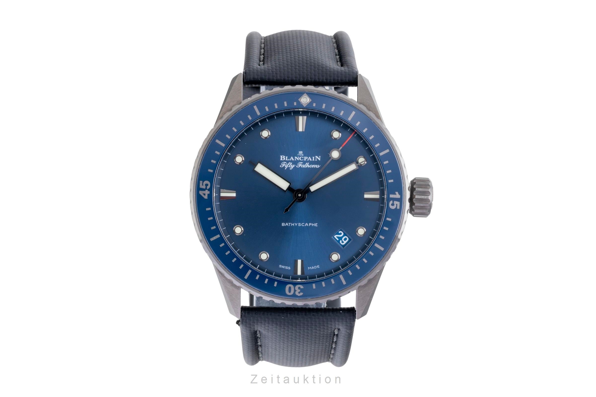 Blancpain Fifty Fathoms Bathyscaphe Blue Keramik 5000-0240-O52A B&P NP 14700,- € [2600154]