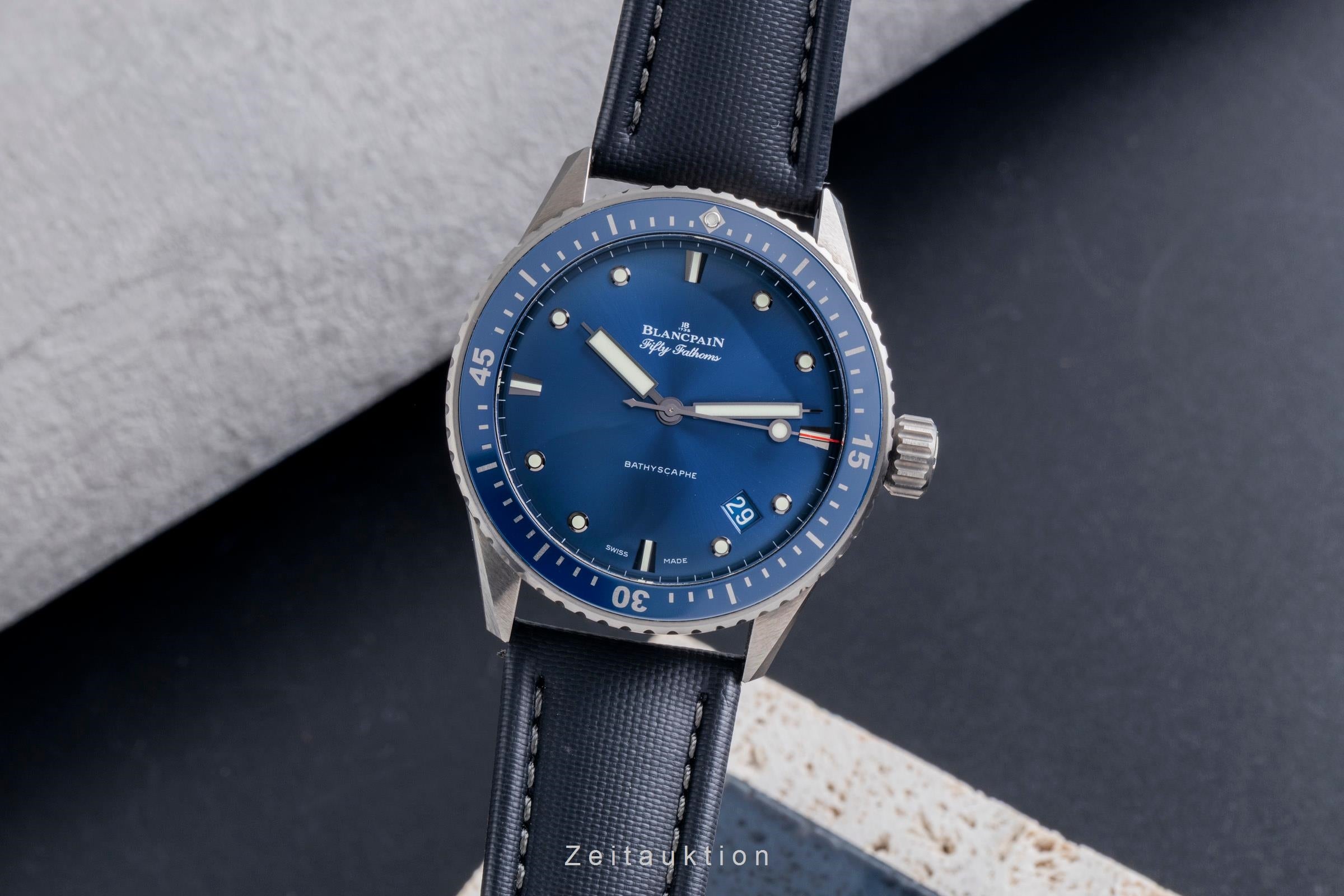 Blancpain Fifty Fathoms Bathyscaphe Blue Keramik 5000-0240-O52A B&P NP 14700,- € [2600154]