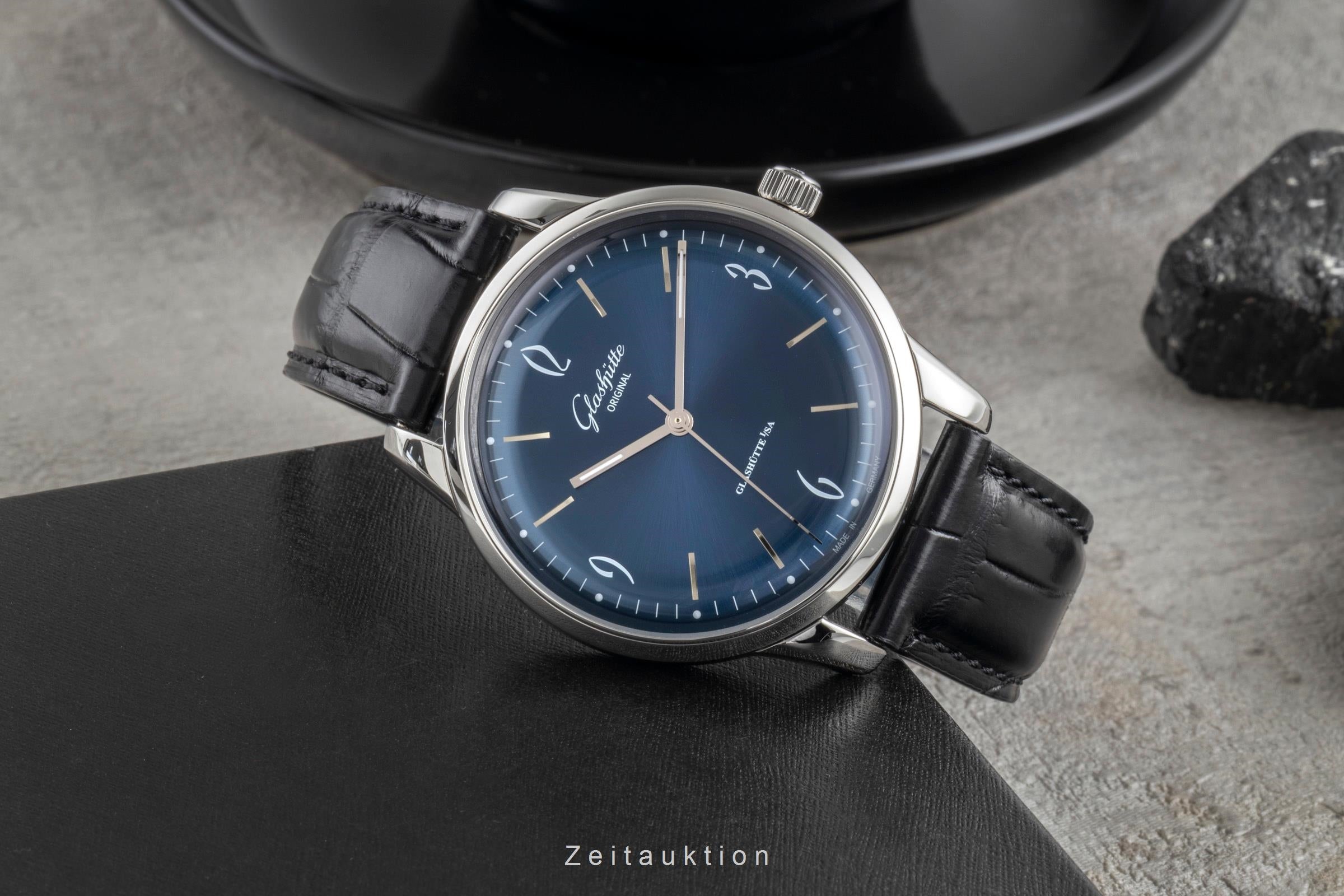 Glashütte Original Senator Sixties Herrenuhr Ref. 1-39-52-06-02-04 Papiere  [2600157]