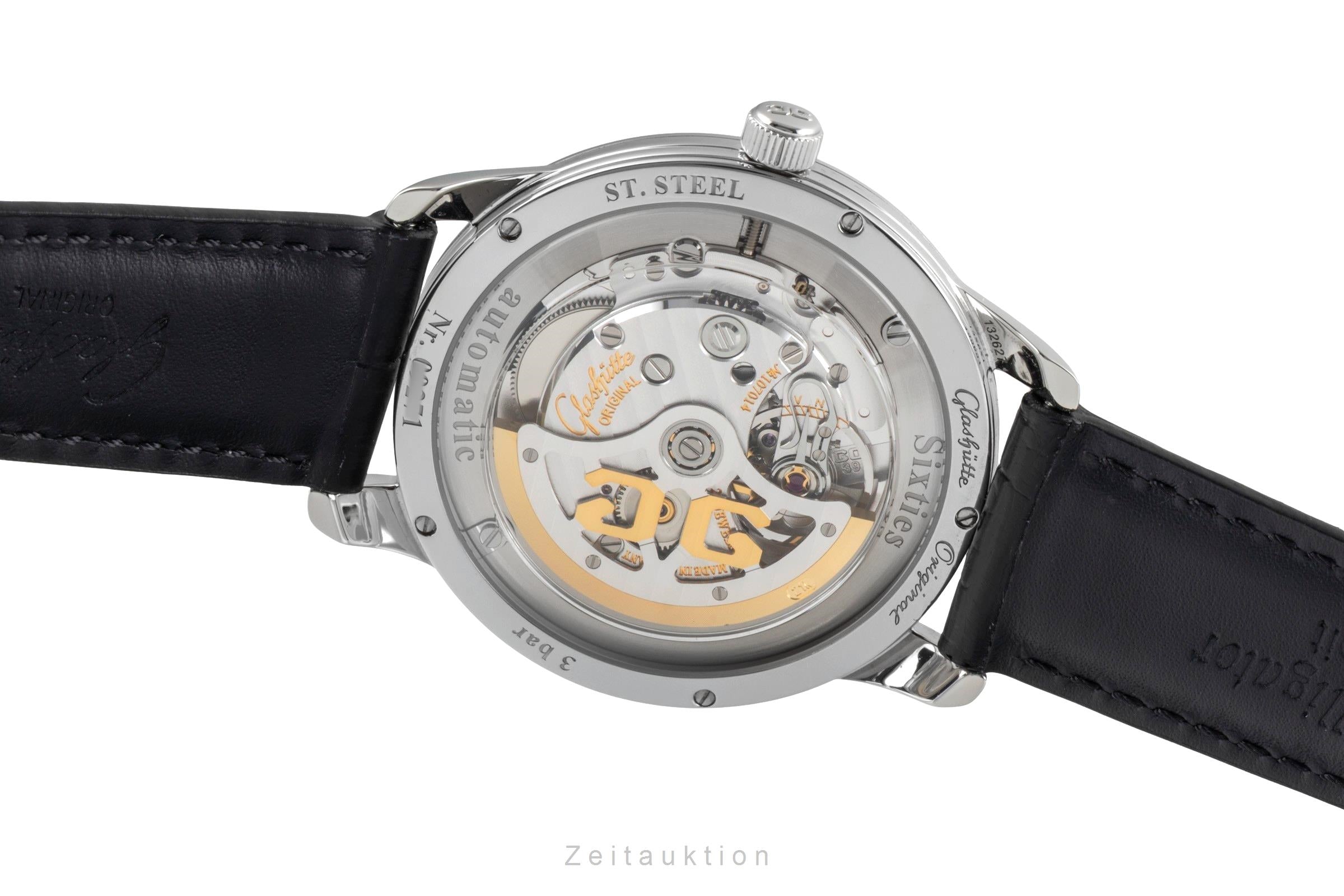 Glashütte Original Senator Sixties Herrenuhr Ref. 1-39-52-06-02-04 Papiere  [2600157]