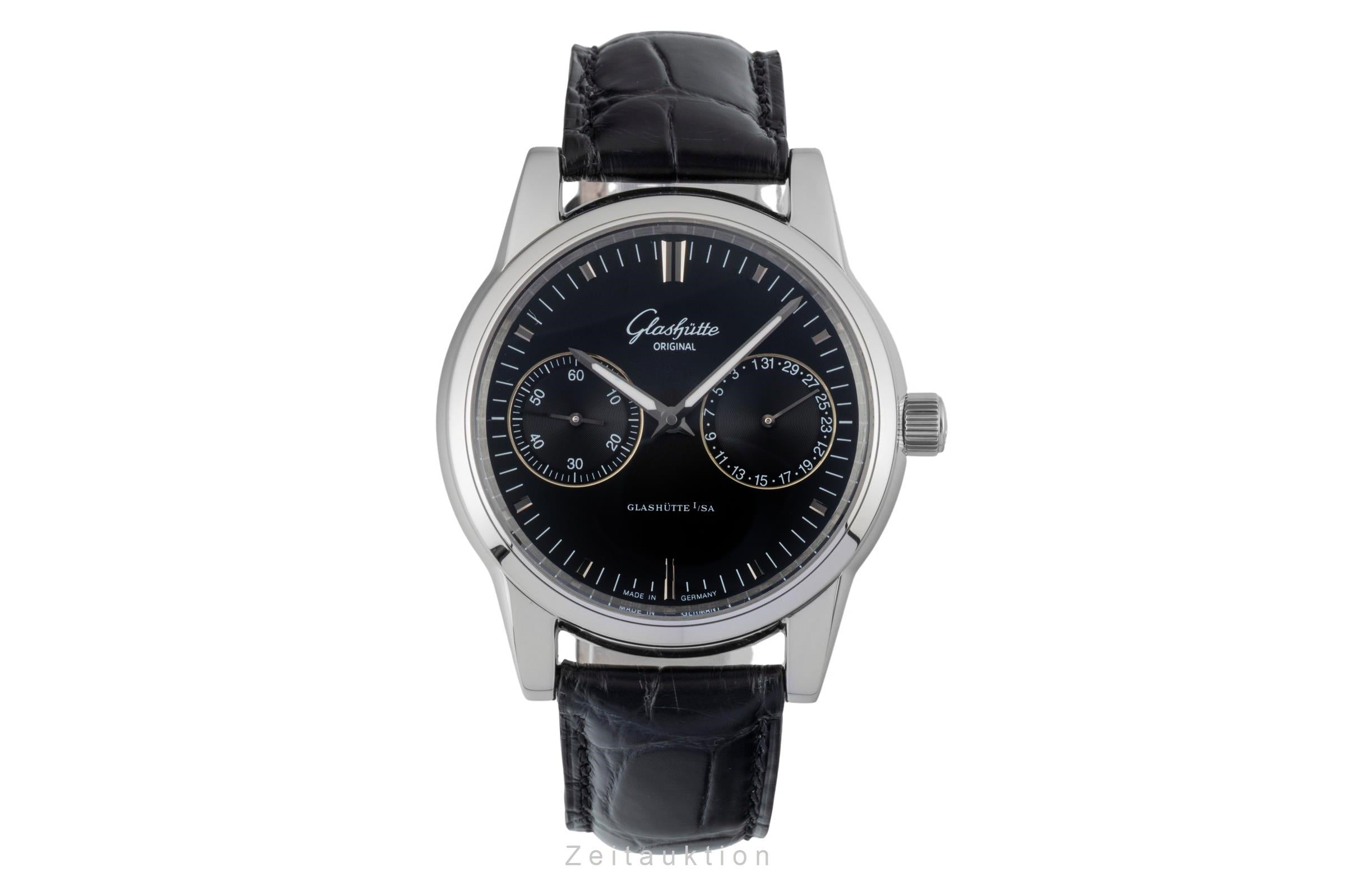 Glashütte Senator acier automatique montre pour hommes 39-58-01-02-04  [2600158]