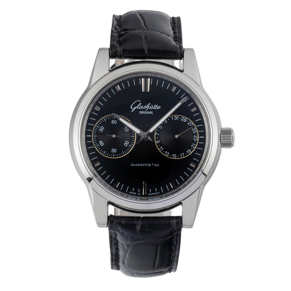 Glashütte Senator acier automatique montre pour hommes 39-58-01-02-04  [2600158]